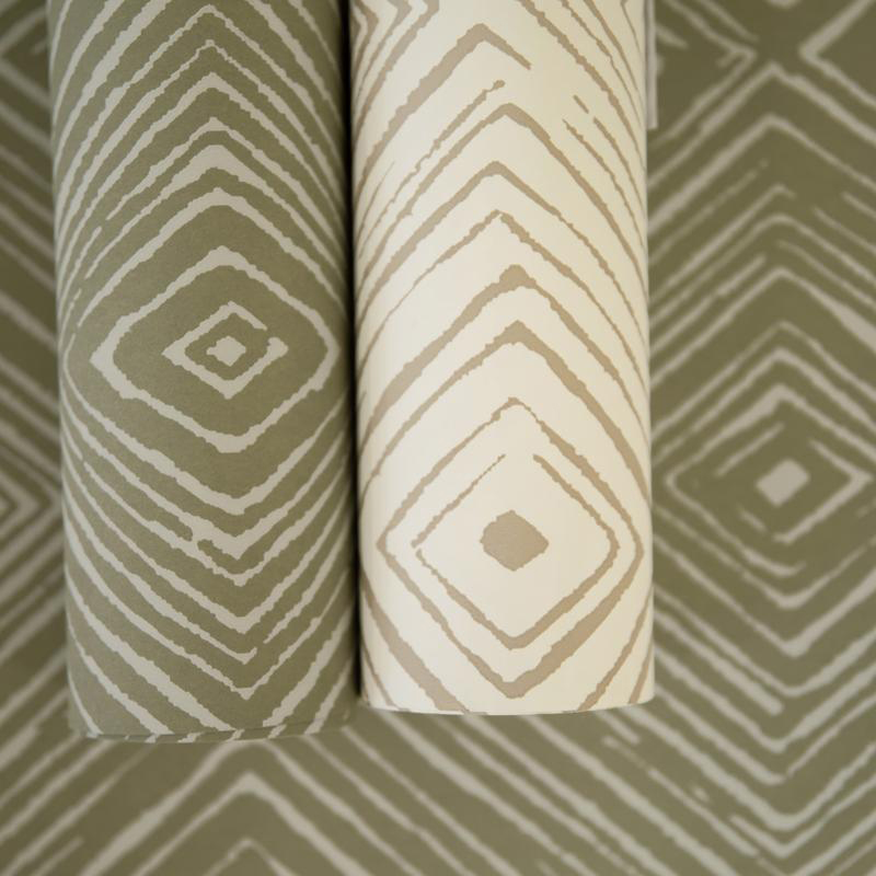 Hohenberger Vliestapete Chalk Diamand Olive 65484
