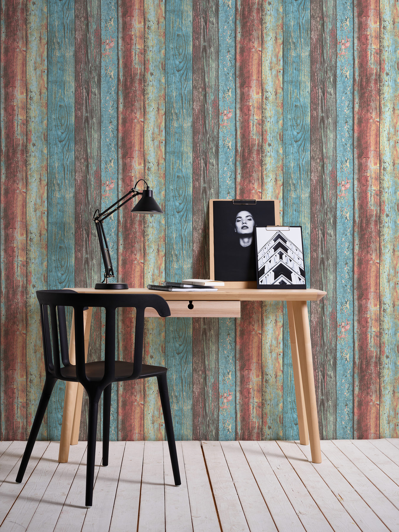 AS Vliestapete Elements 2 Holzoptik Bunt 307231