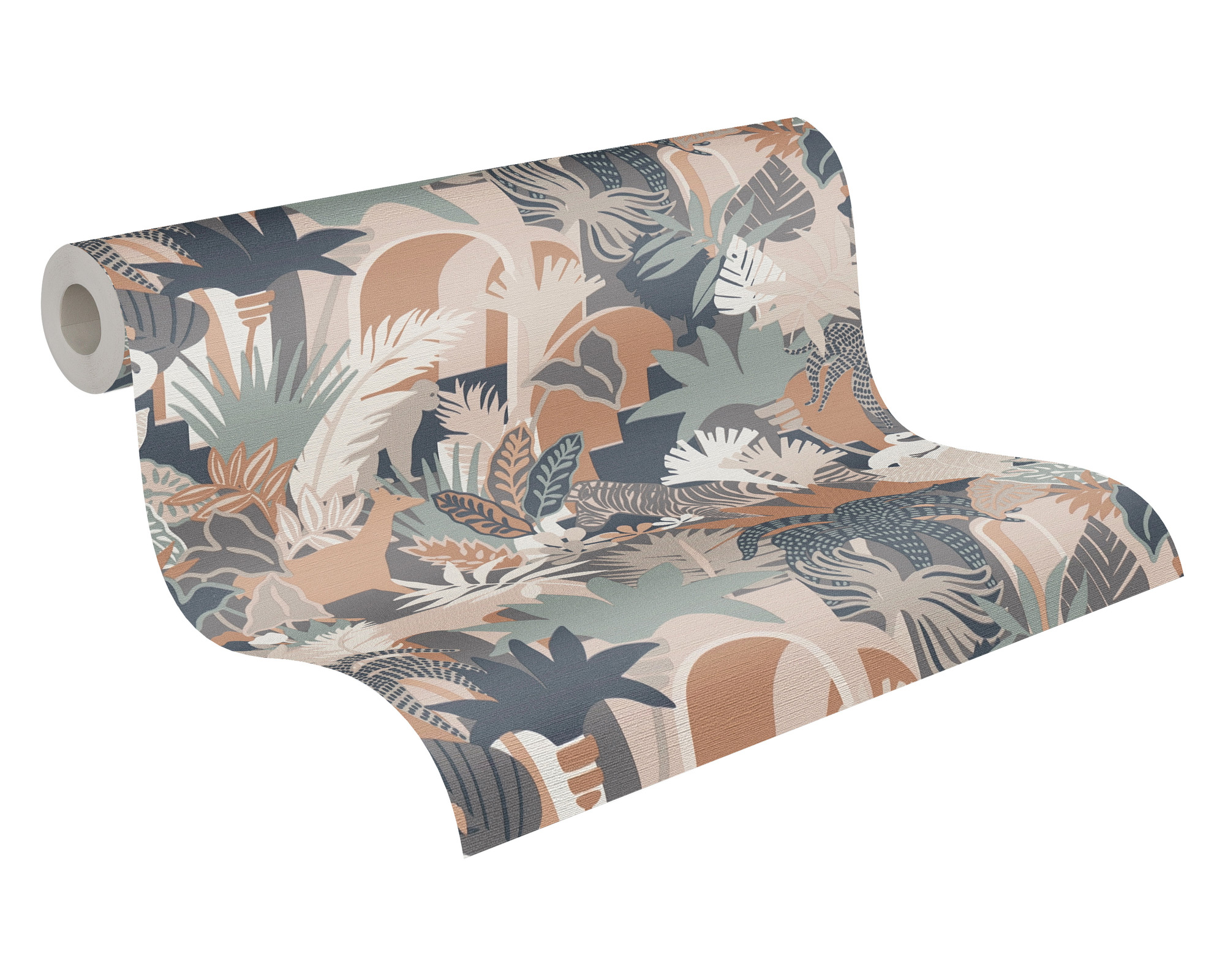 AS Vliestapete Antigua Satin Dschungeltapete Bunt 390964