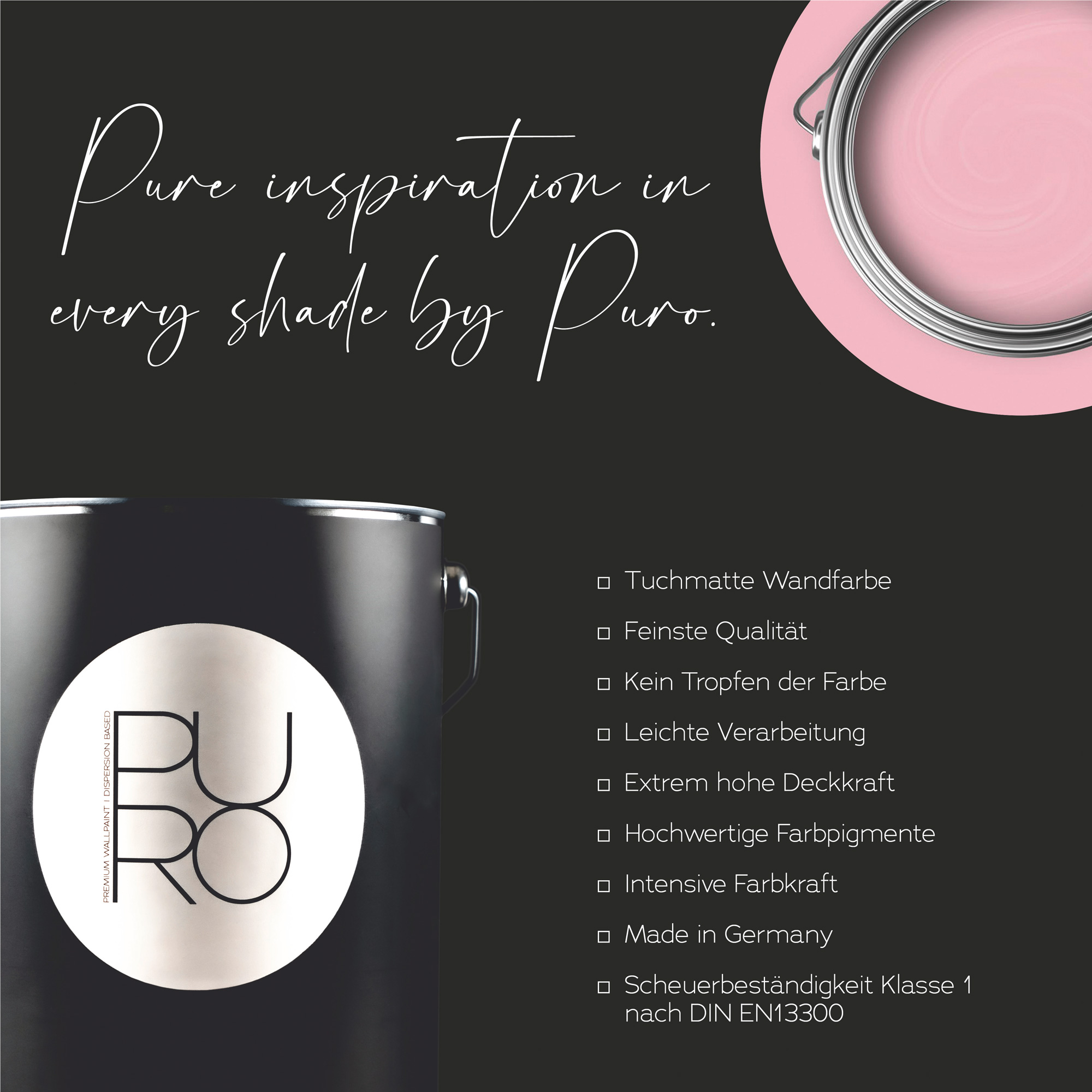 AS Premium Innenwandfarbe Puro c2009 lovely rose 1 L