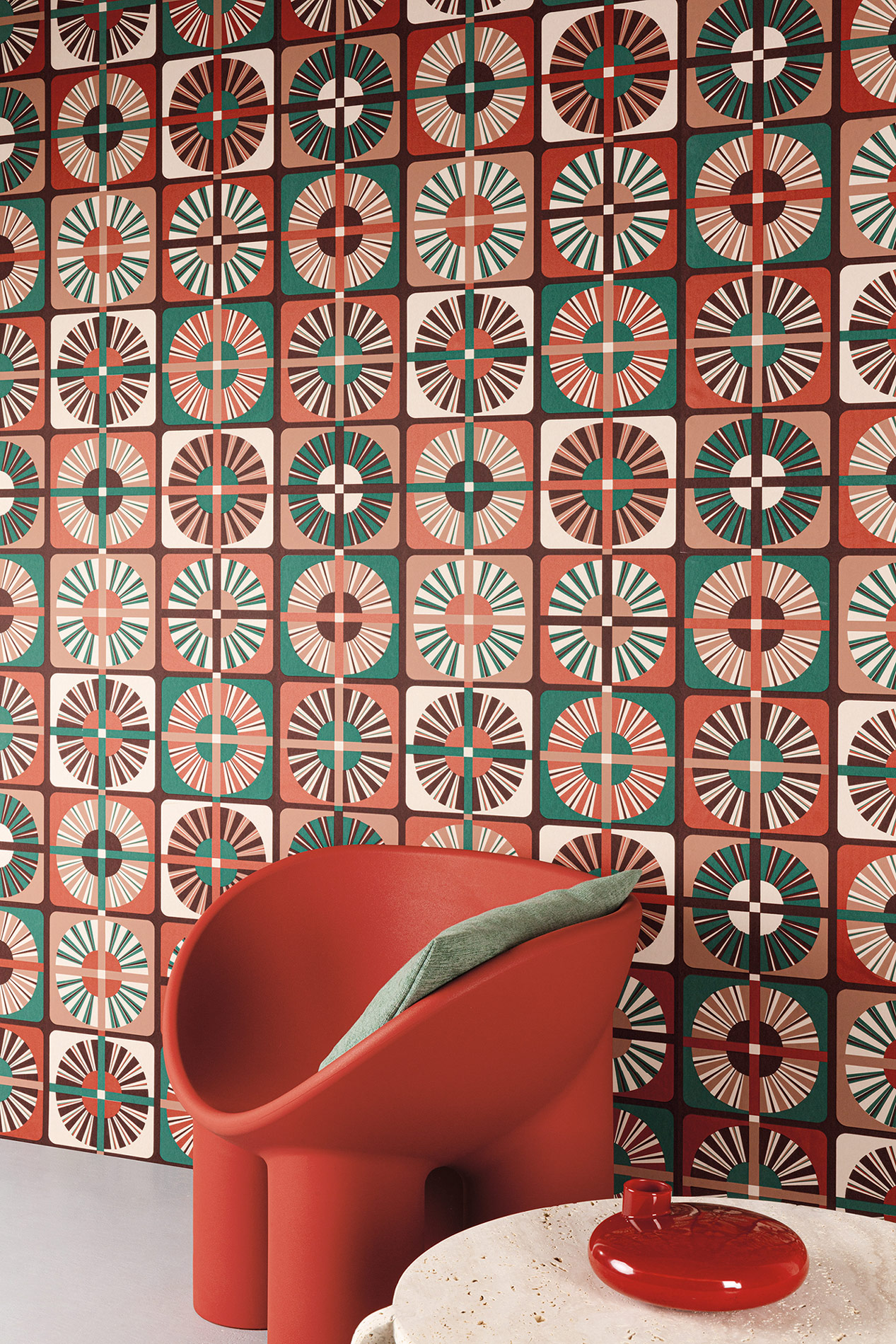 Masureel Vliestapete Rock Ray Cantaloupe ROC403