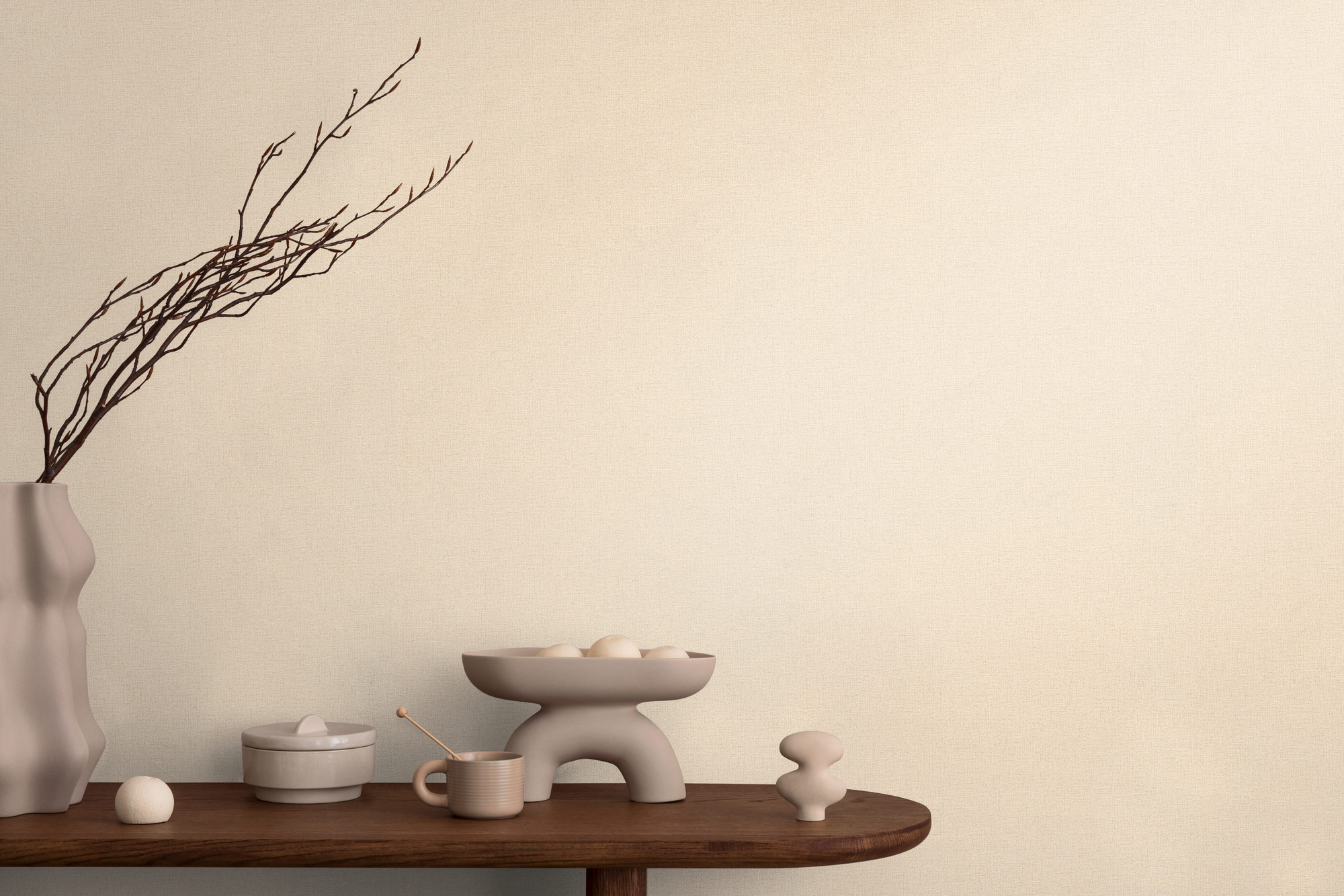 AS Vliestapete CosmoLiving Uni Beige 790653