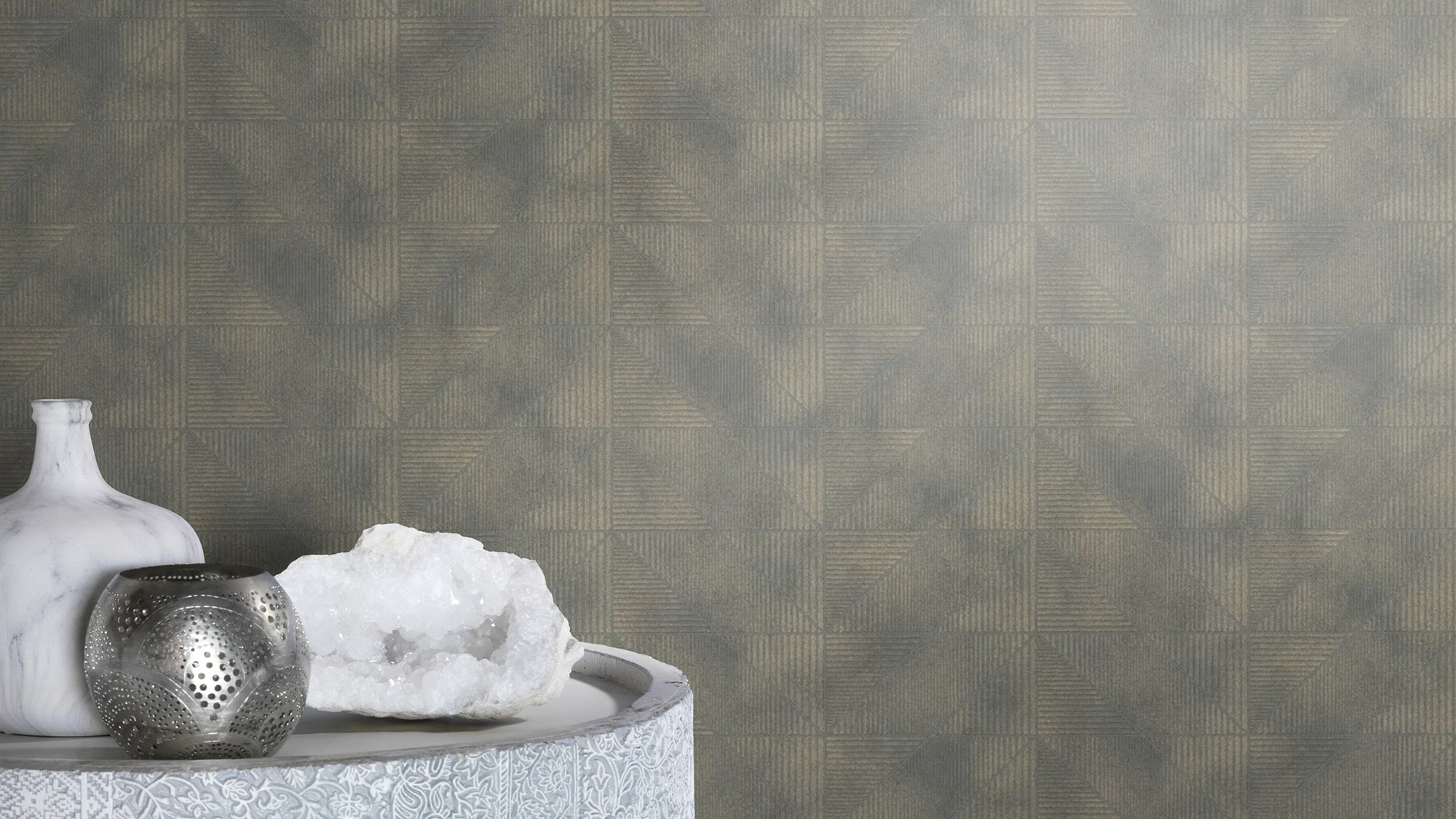 Rasch Vliestapete Welcome Home Grau-Graublau 653946