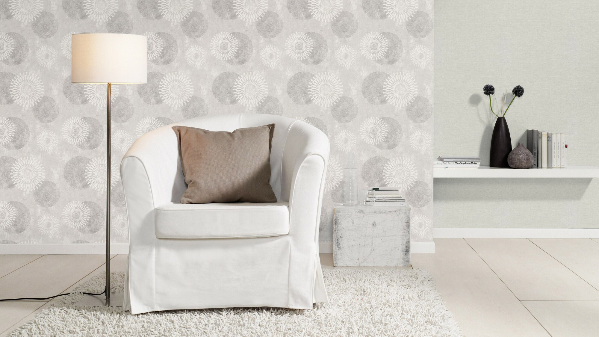 Rasch Vliestapete Tapetenwechsel 2 Putzoptik Textil Uni 8043