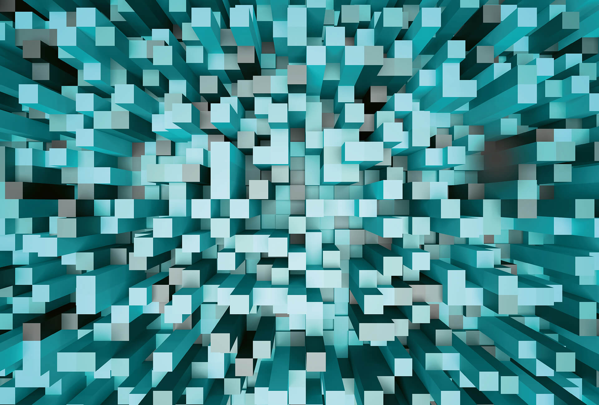 AS Fototapete Designwalls 2.0 3D Squares Blue DD118887