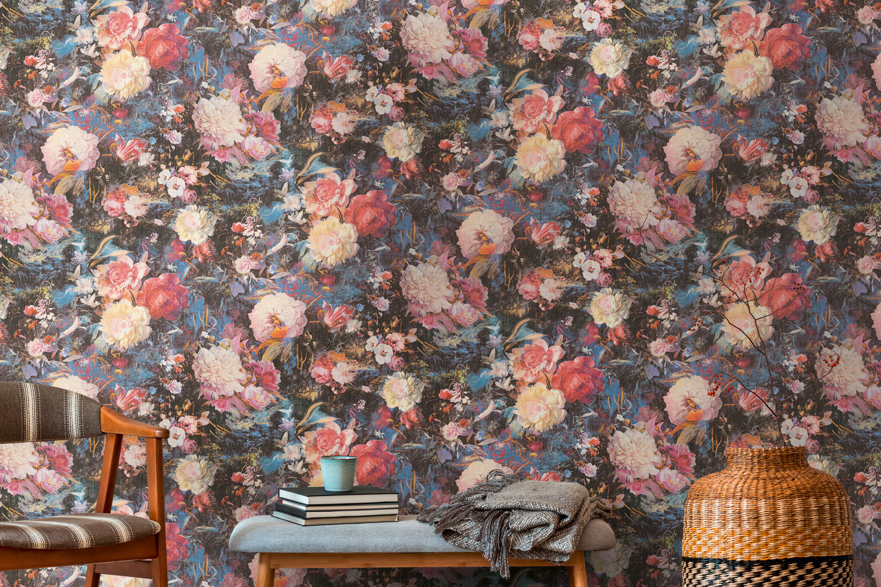 AS Vliestapete The BOS bunt Blumentapete 388211
