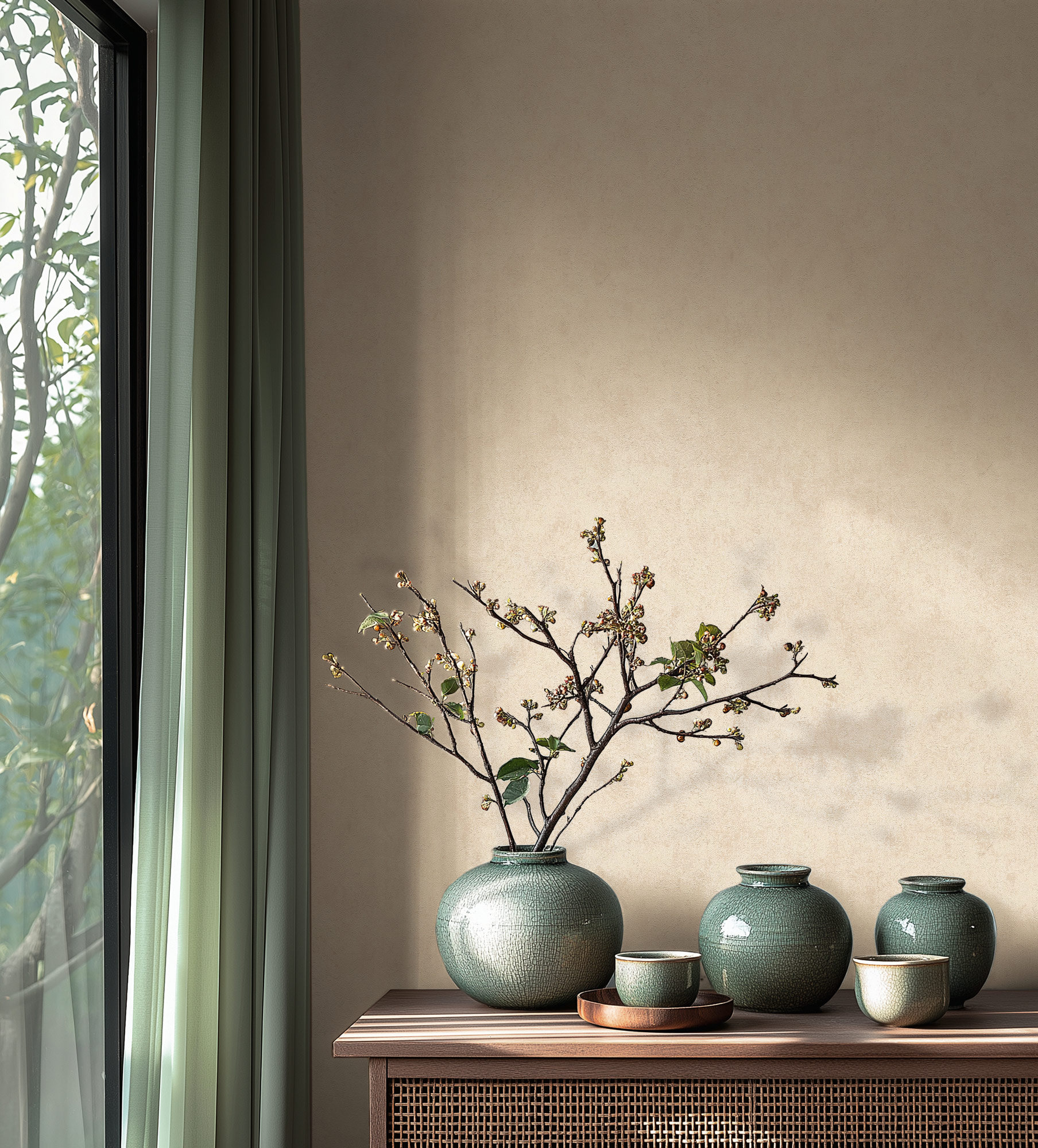 AS Vliestapete MS Hot Spots Unis Beige 369249