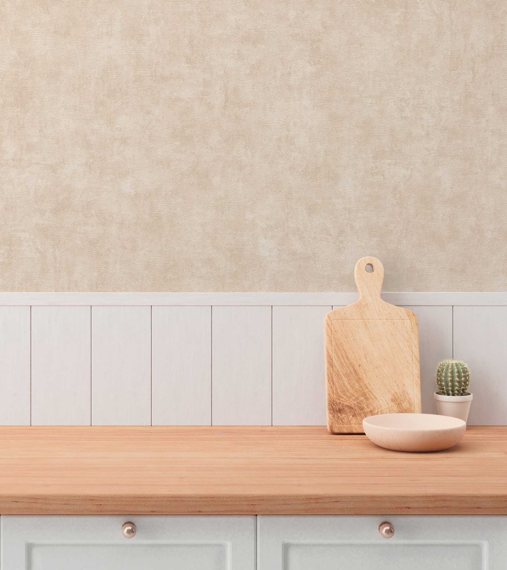 AS Vliestapete Hygge 3 Uni Braun 389228