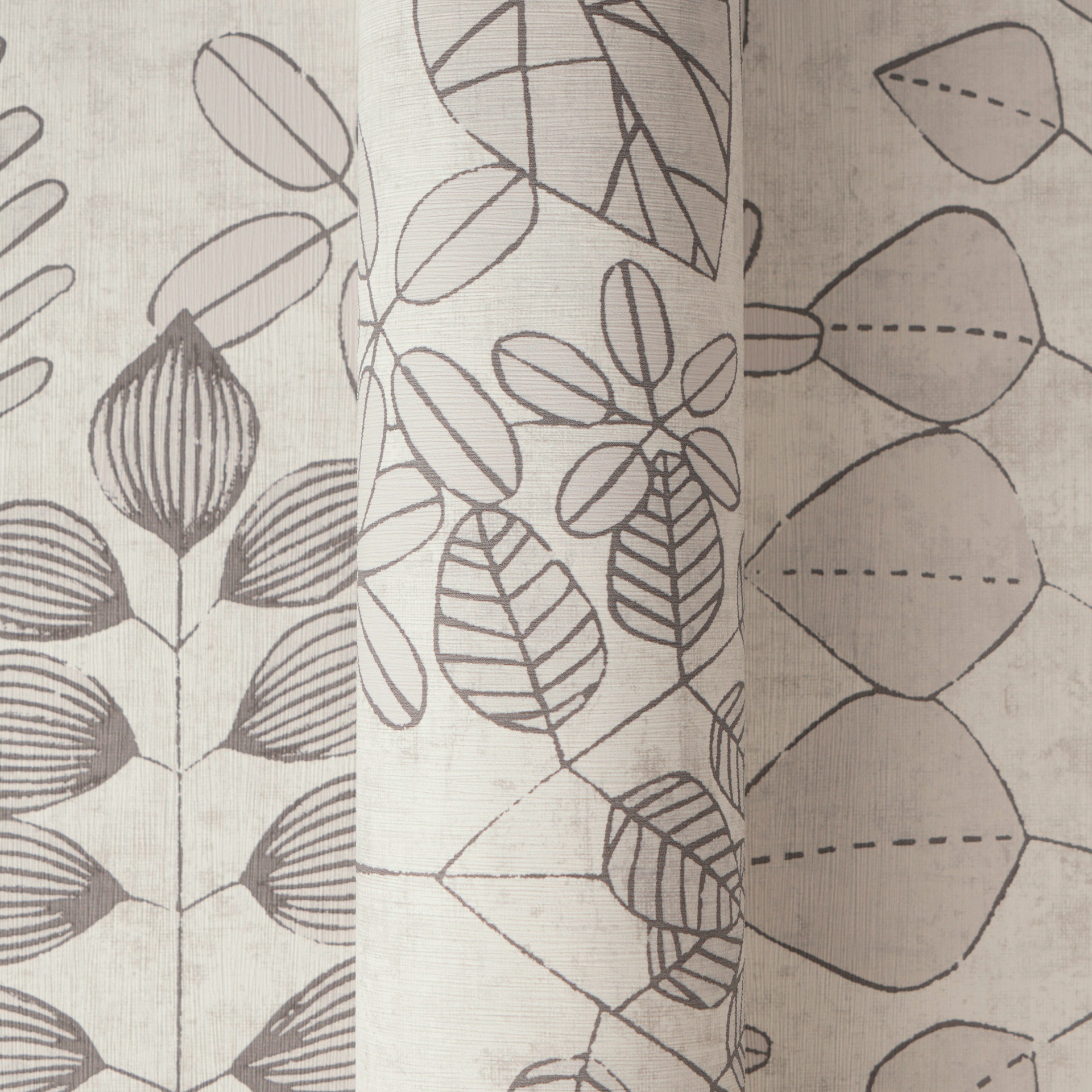 AS Vliestapete Nordic Feeling Blätter Zweige Grau 791495