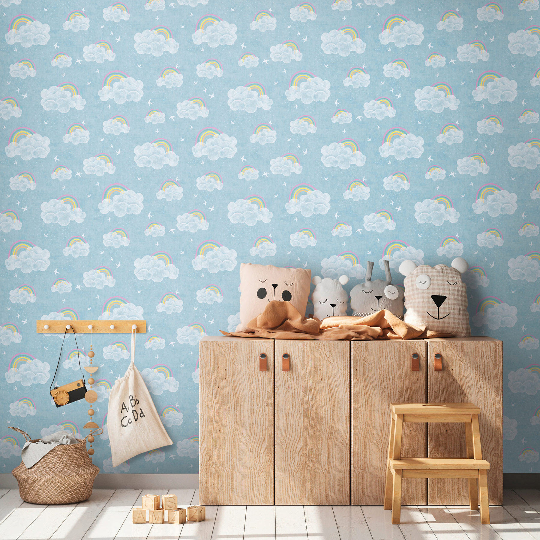 AS Vliestapete Lilly & Luis Wolken Blau 771441