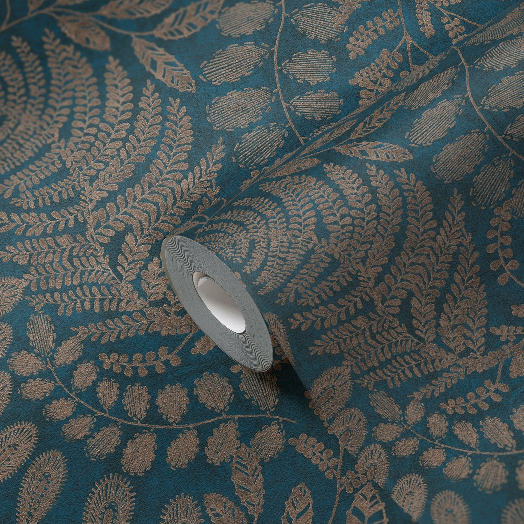 AS Vliestapete The BOS blau Blumentapete 388304