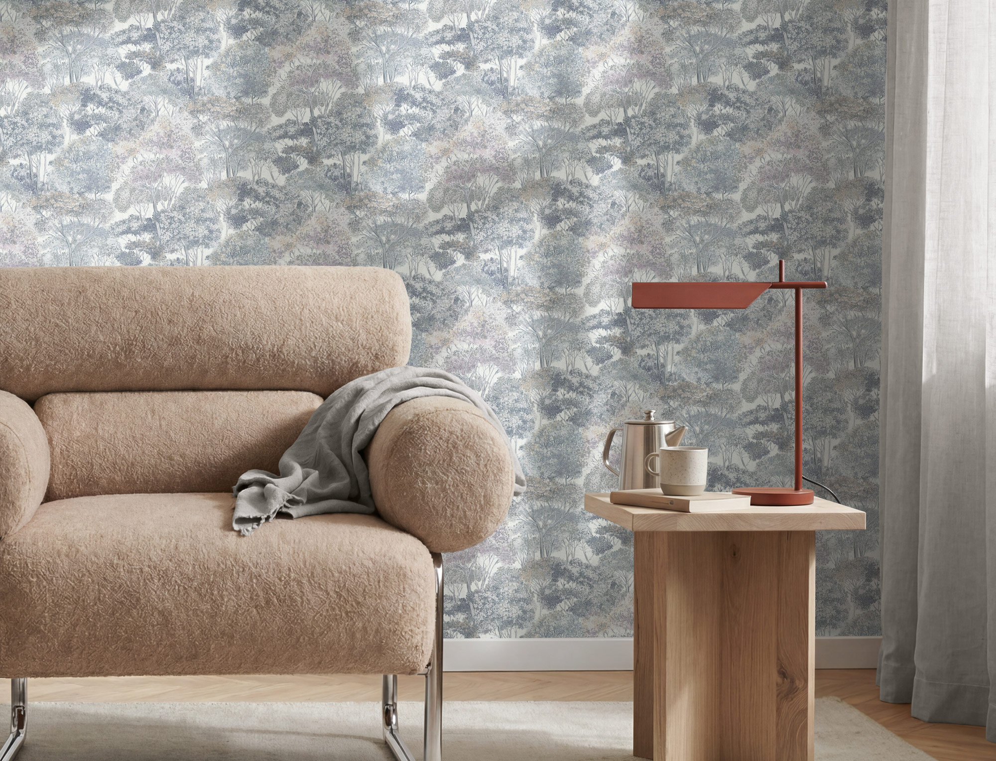 AS Vliestapete Trend Spectrum Waldtapete Blau 792273