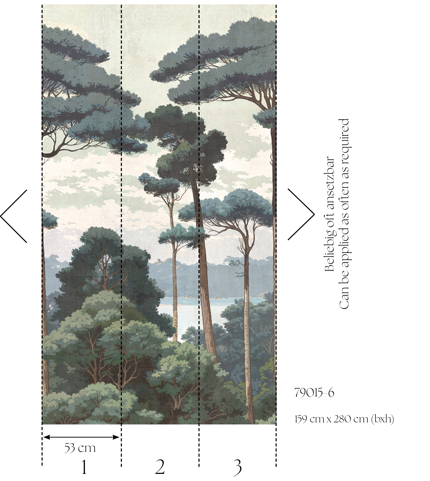 AS Fototapete MS Hot Spots Wald Braun 790156