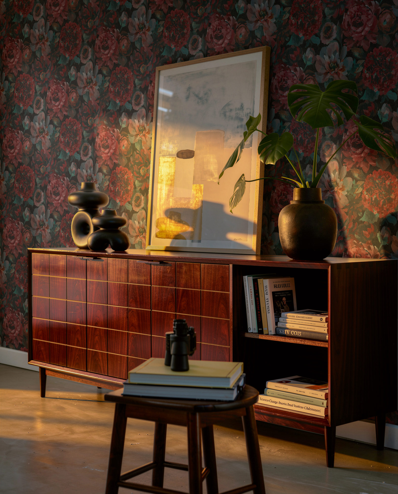 AS Vliestapete Trend Spectrum Blumentapete Schwarz 792312