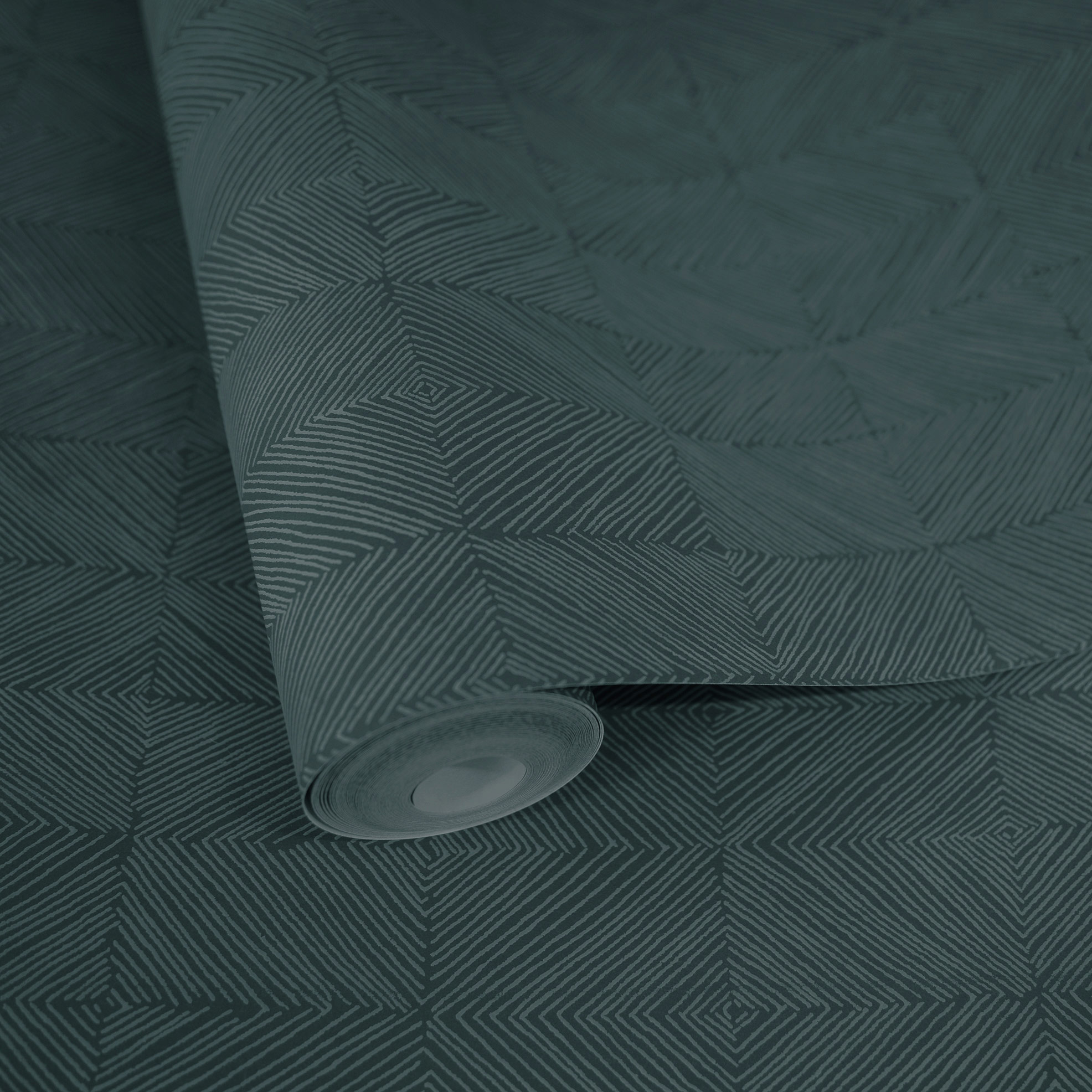 Hohenberger Vliestapete Chalk Rhompus Smaragd 65510