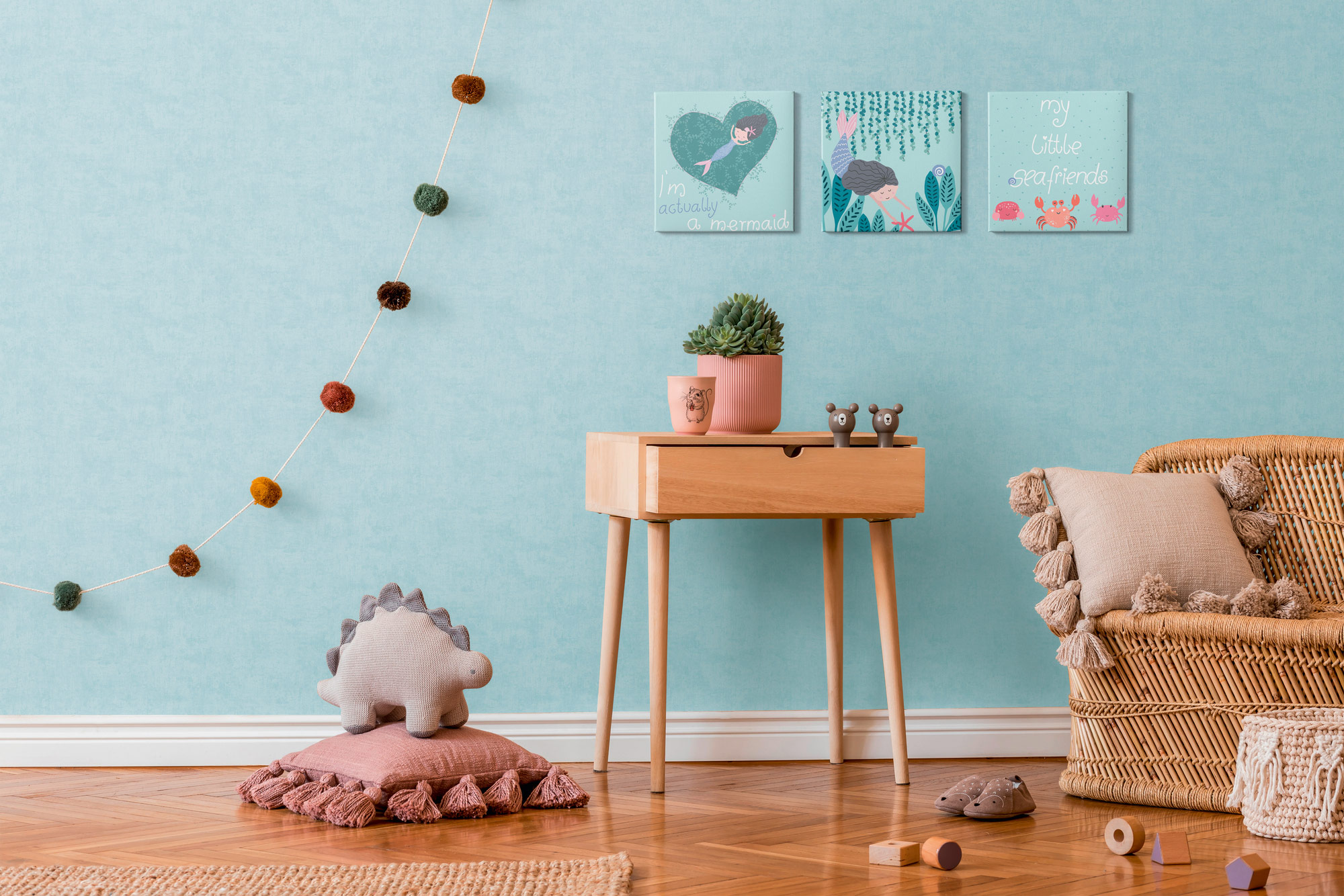 AS Vliestapete Lilly & Luis Unis Blau 771789