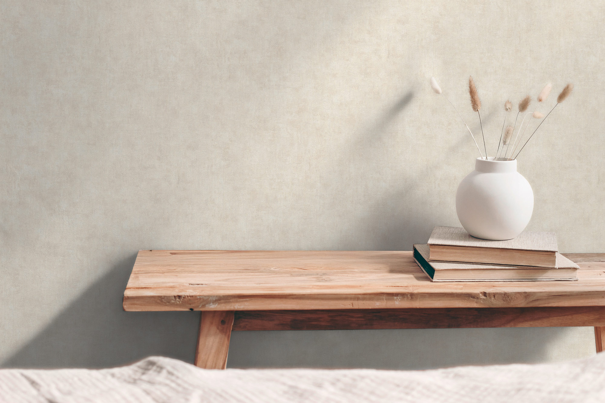 AS Vliestapete Hygge 3 Uni Beige 389224