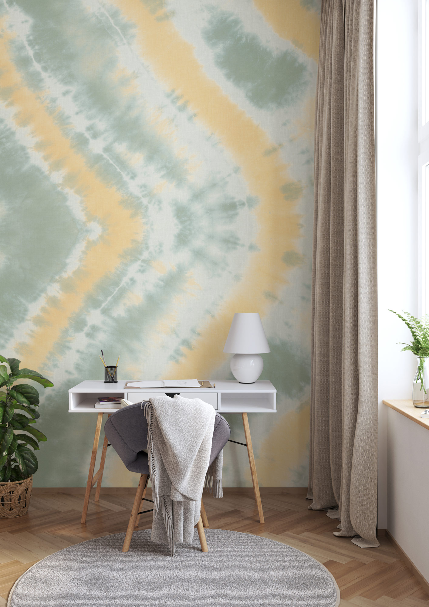 Rasch Fototapete Beachhouse Grün 367645