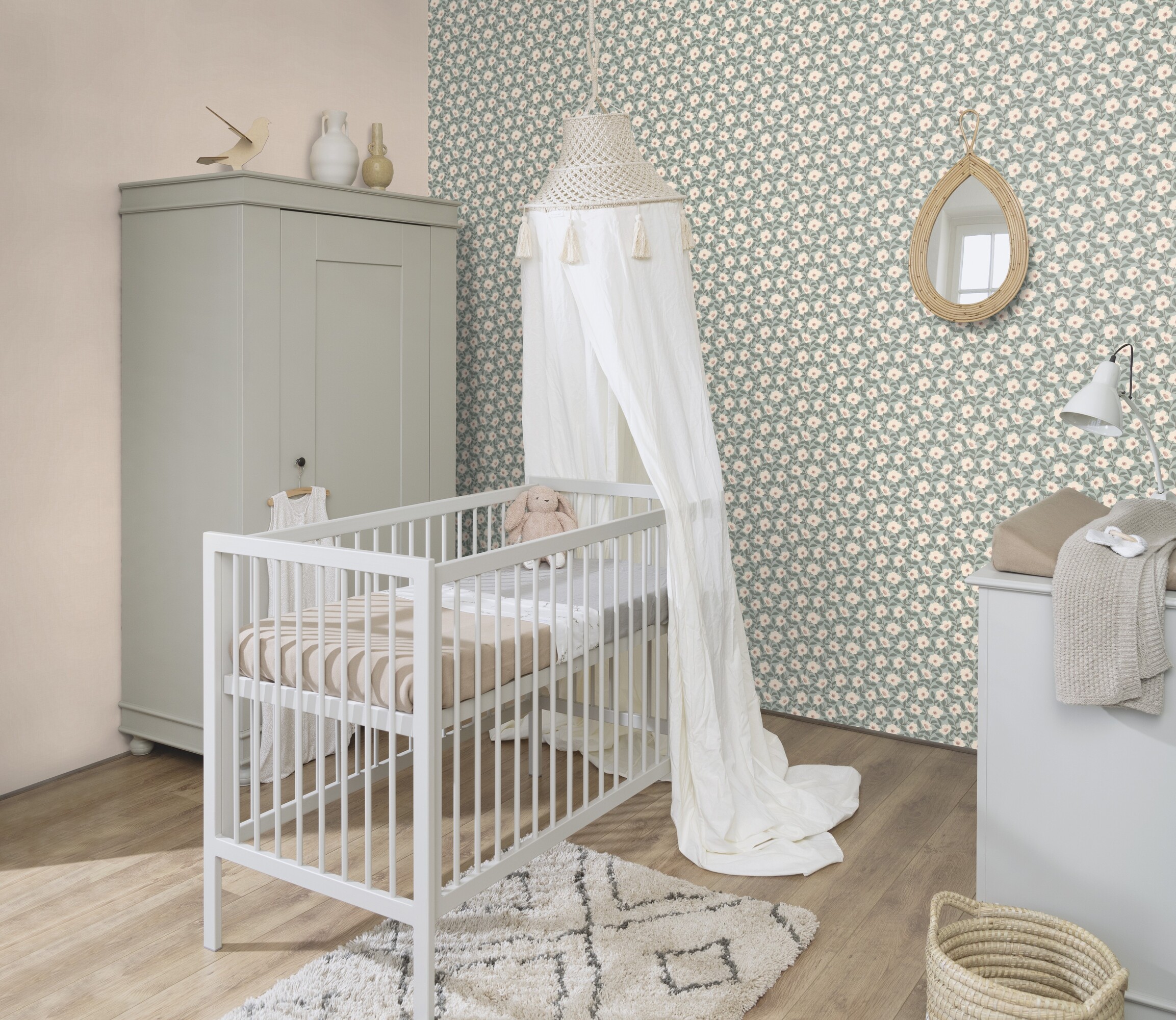 Rasch Vliestapete Allegretto Beige-Rotbeige 690781