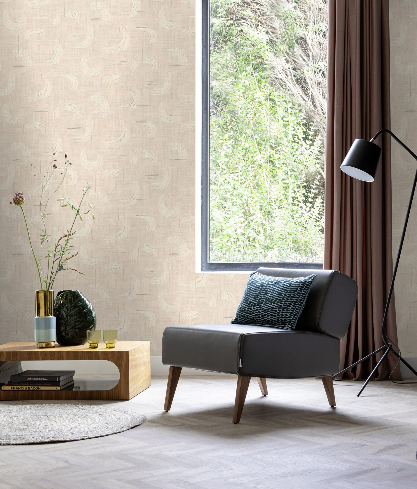 Rasch Vliestapete Beltesto Beige-sand Grafisch 429046