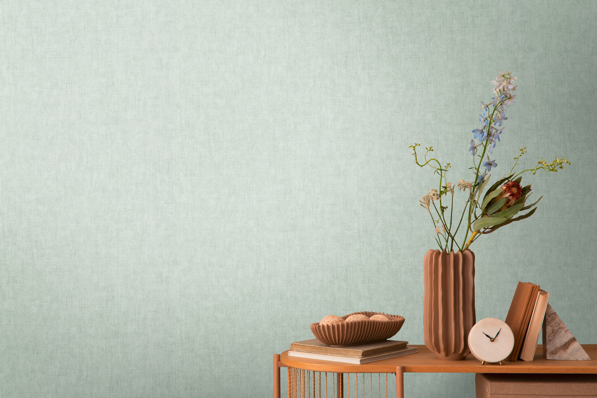 AS Vliestapete CosmoLiving Uni Grün 791091