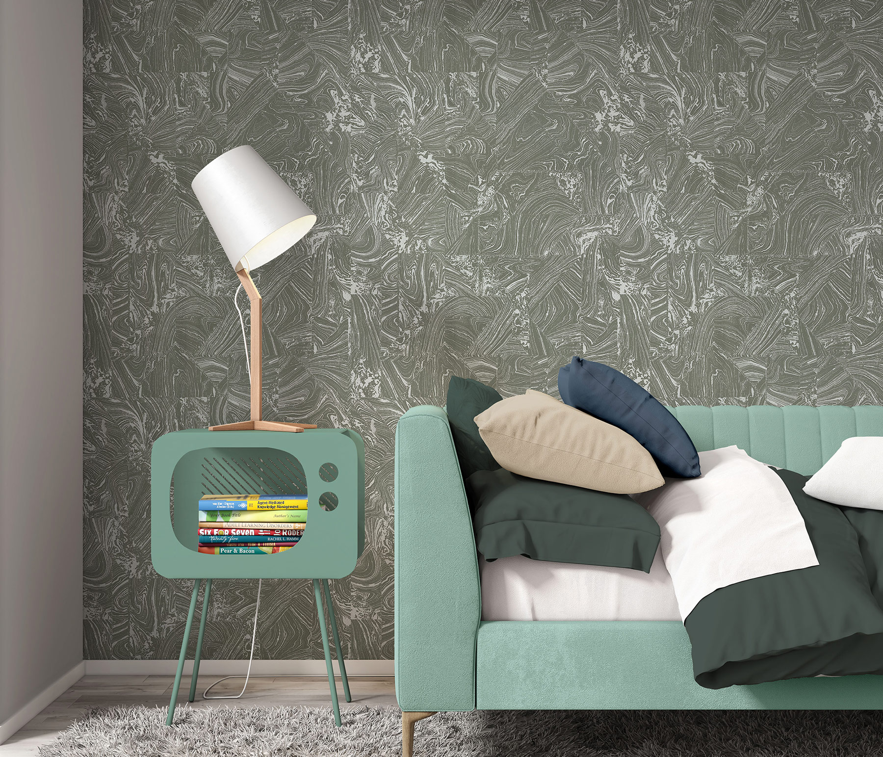 Erismann Vliestapete Melissa 4Earth schwarz 1035815