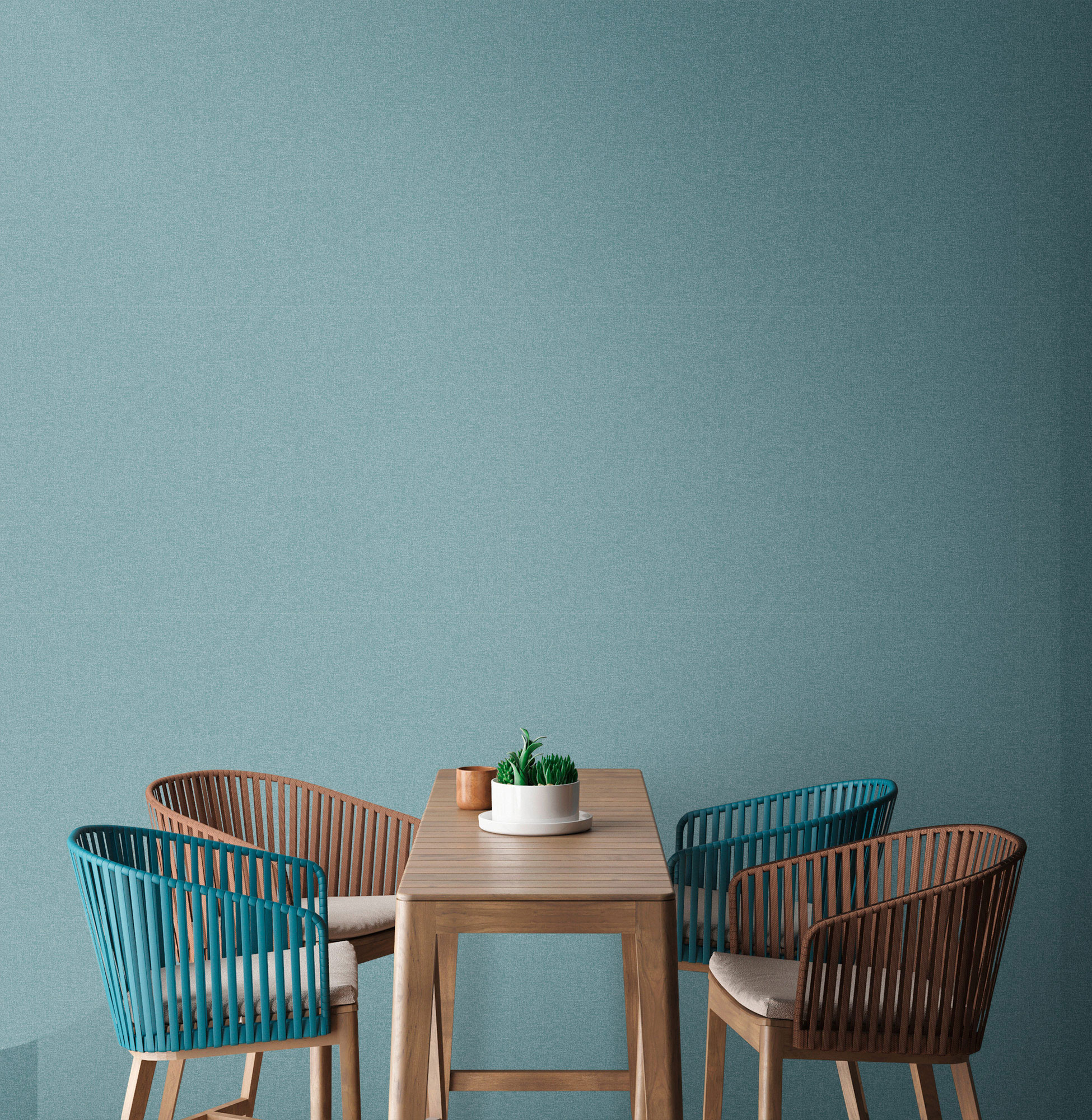 AS Vliestapete MS Travel Styles Uni Petrol 392169