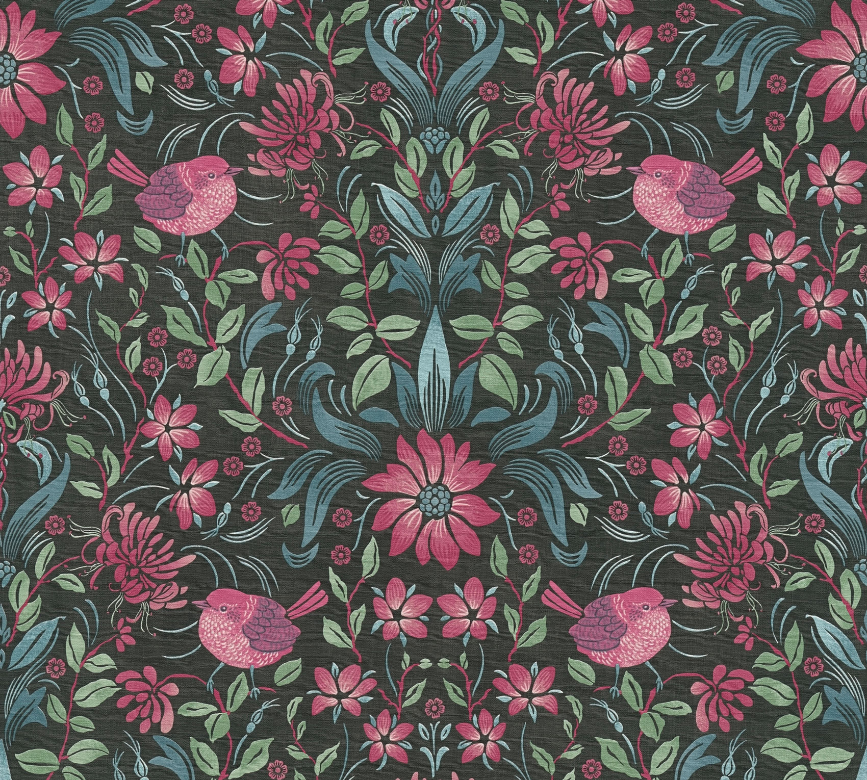 AS Vliestapete Maison Charme Floral schwarz 390751