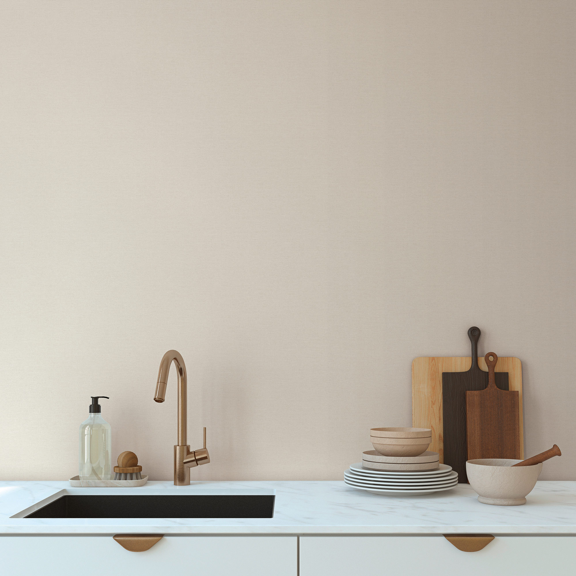 AS Vliestapete PintWalls 3 Unitapete Creme 306881