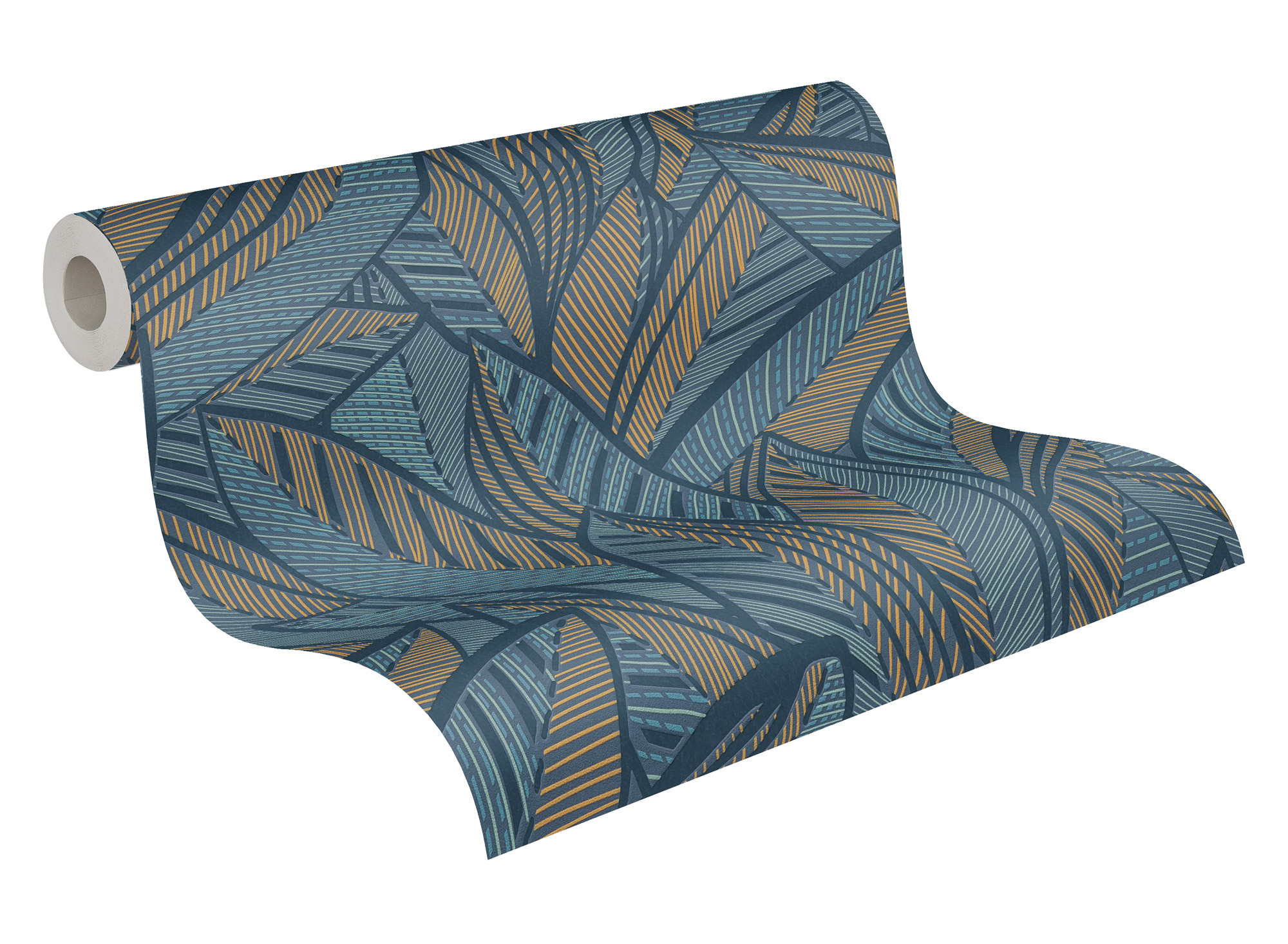 AS Vliestapete French Affair Blätter Blau 399335