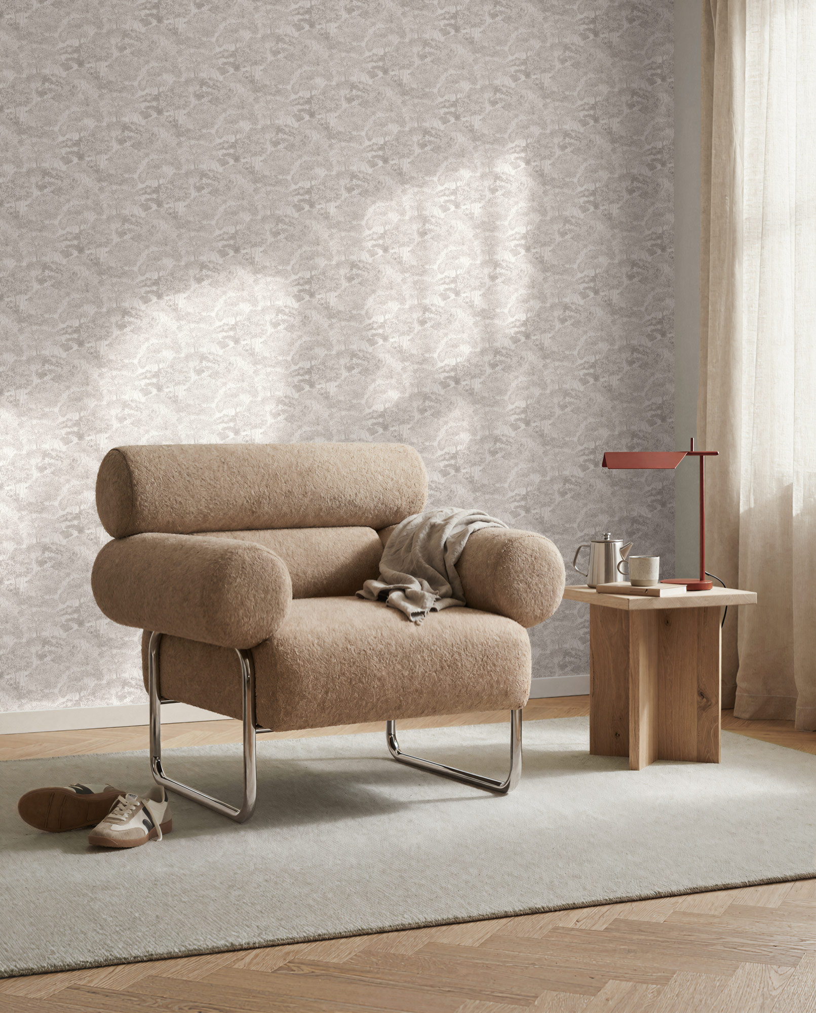 AS Vliestapete Trend Spectrum Waldtapete Grau 792272