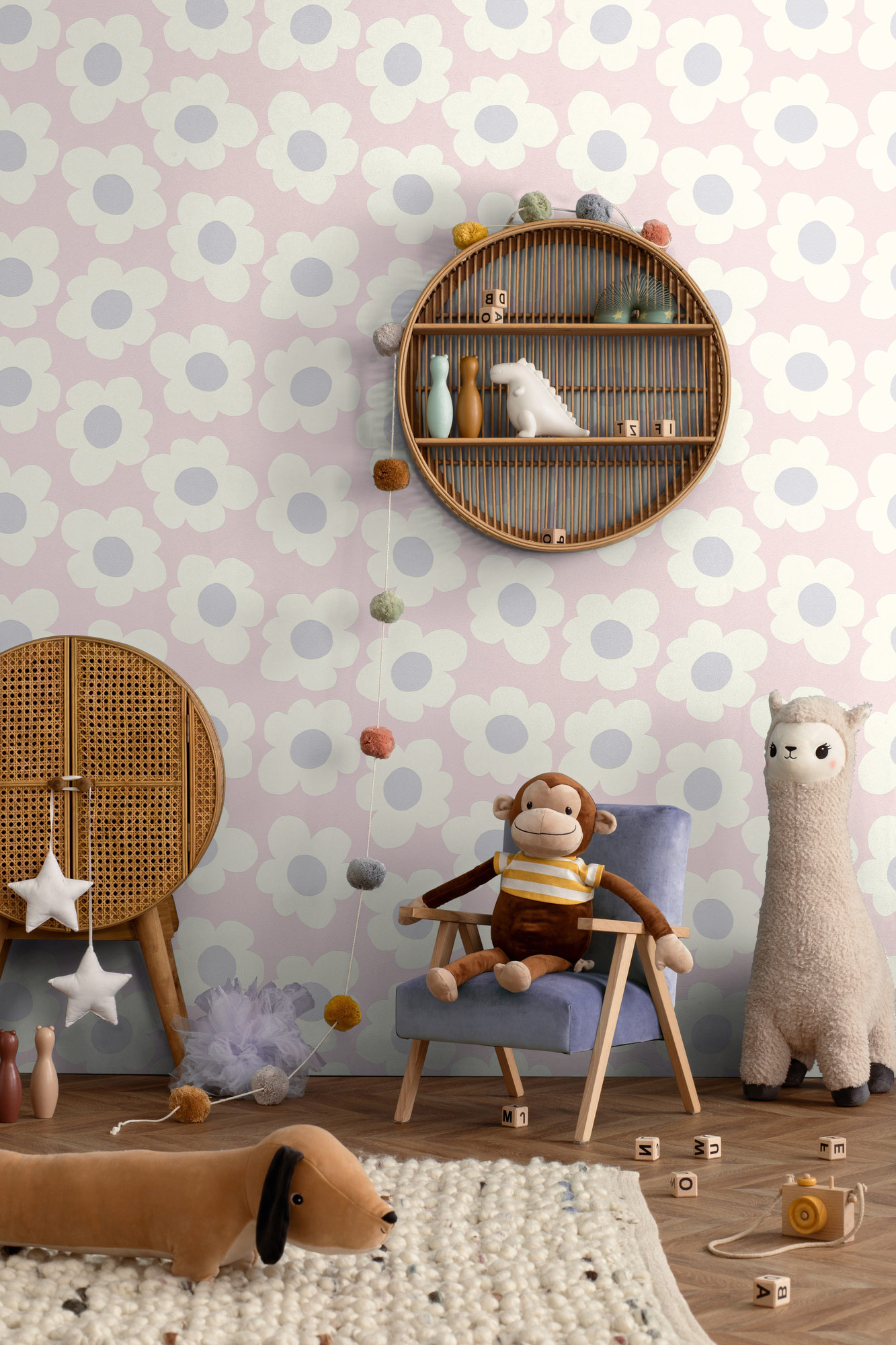 AS Vliestapete Kids Studio Kinderzimmertapete Rosa 792131