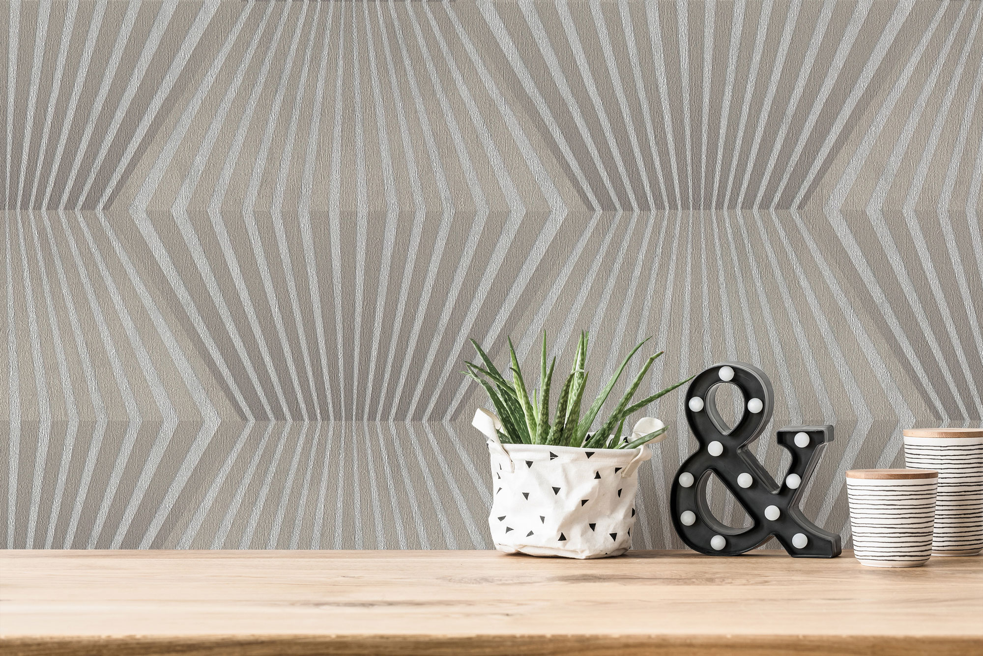 AS Vliestapete Titanium 3 3D grau 382043