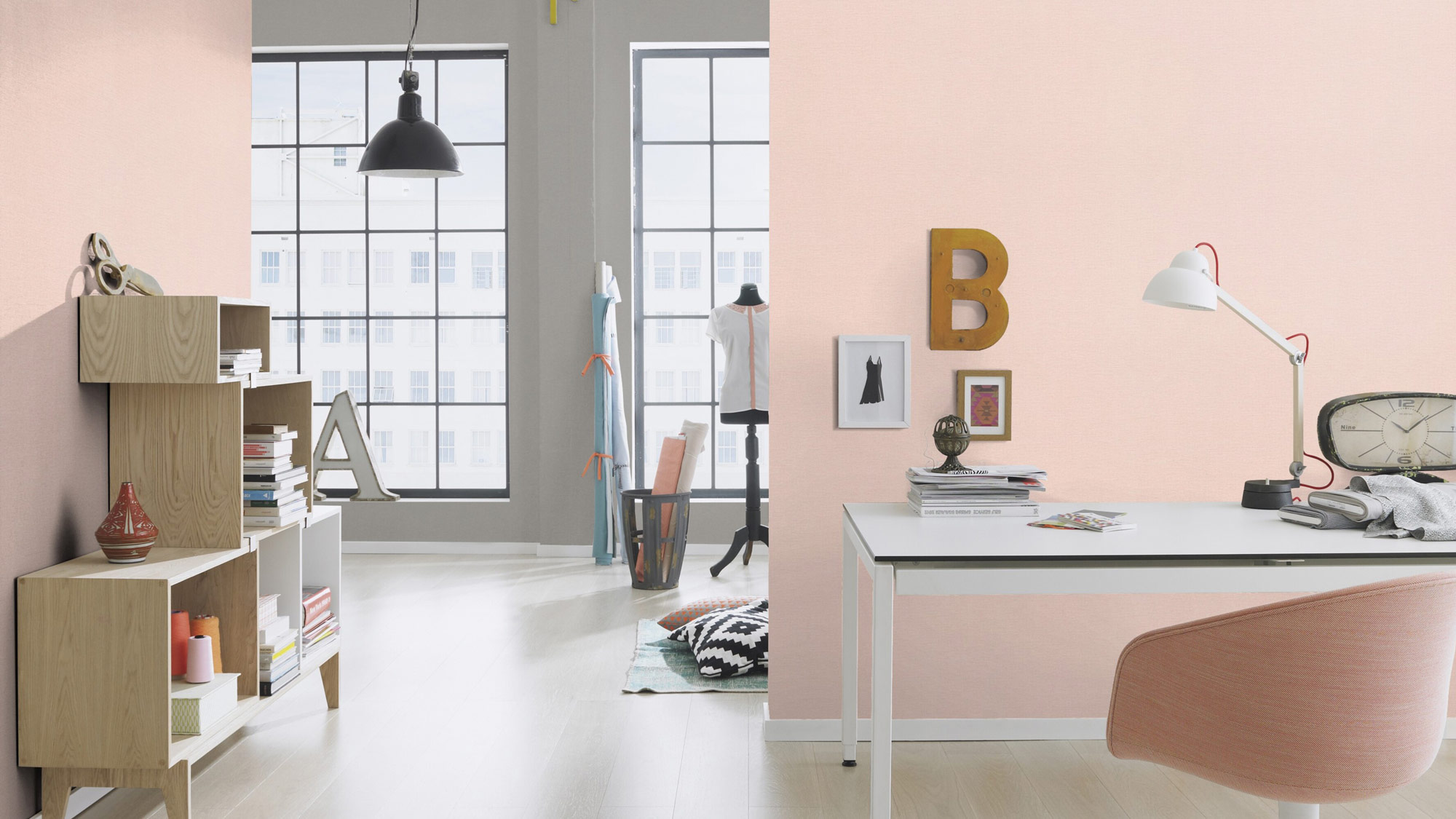 Rasch Vliestapete Country Charme Rosa 452006