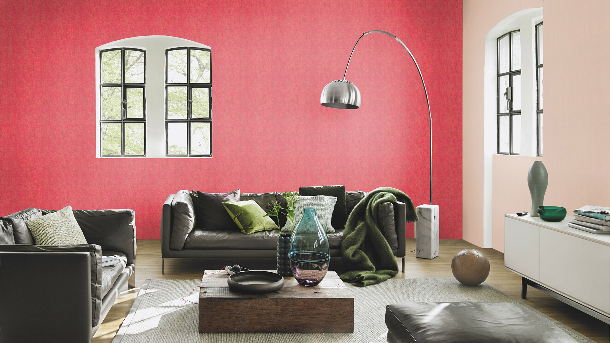 Rasch Vliestapete Indian Style Textilstruktur Uni 746075