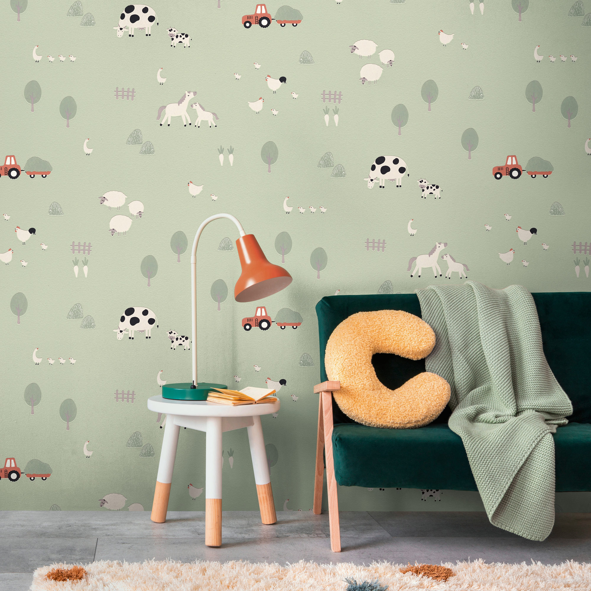 AS Vliestapete Kids Studio Kinderzimmertapete Grün 792652