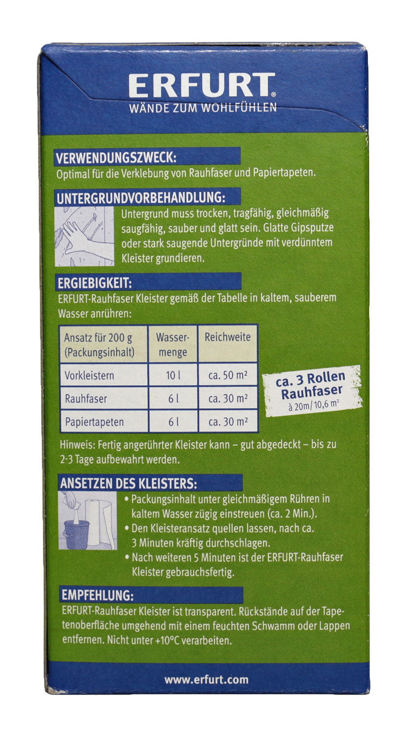 Erfurt Rauhfaser Kleister | 200 g