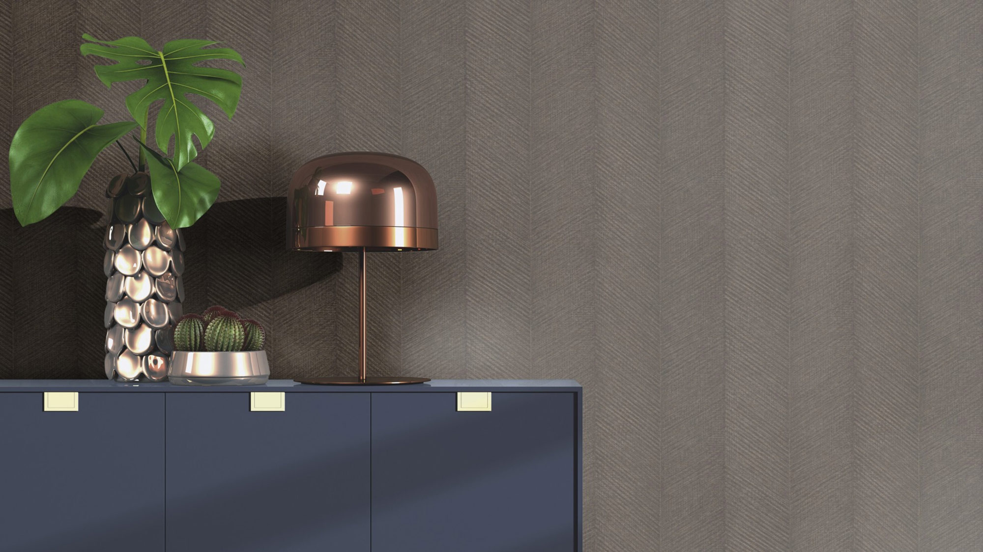 Rasch Vliestapete Amara Braun-Braunschwarz 720327