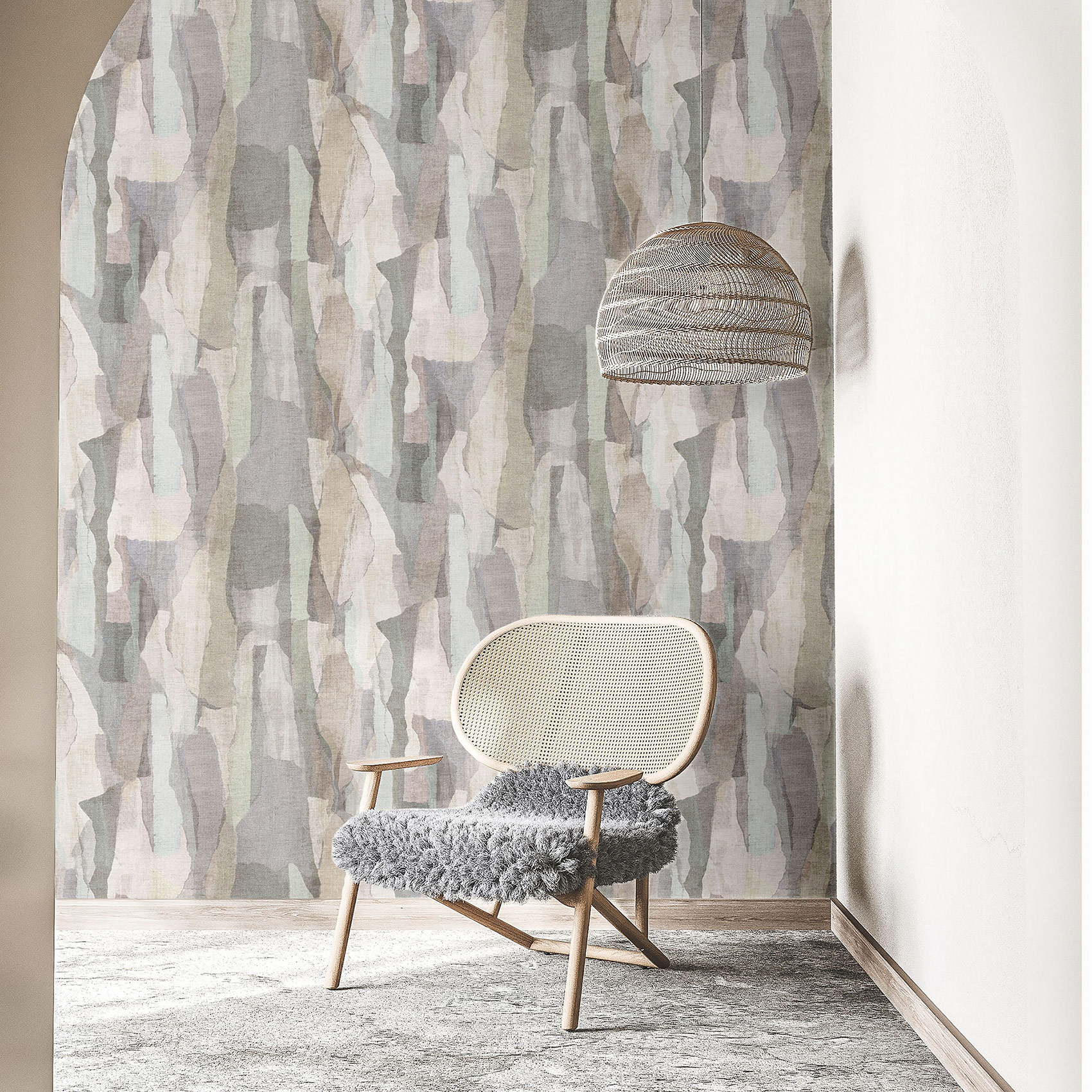 Hohenberger Vliestapete Artist Collage Pastell 27236