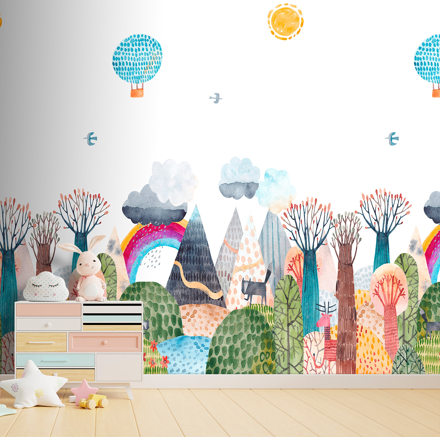 Decoprint Fototapete Cute Walls Landkarte CW60481