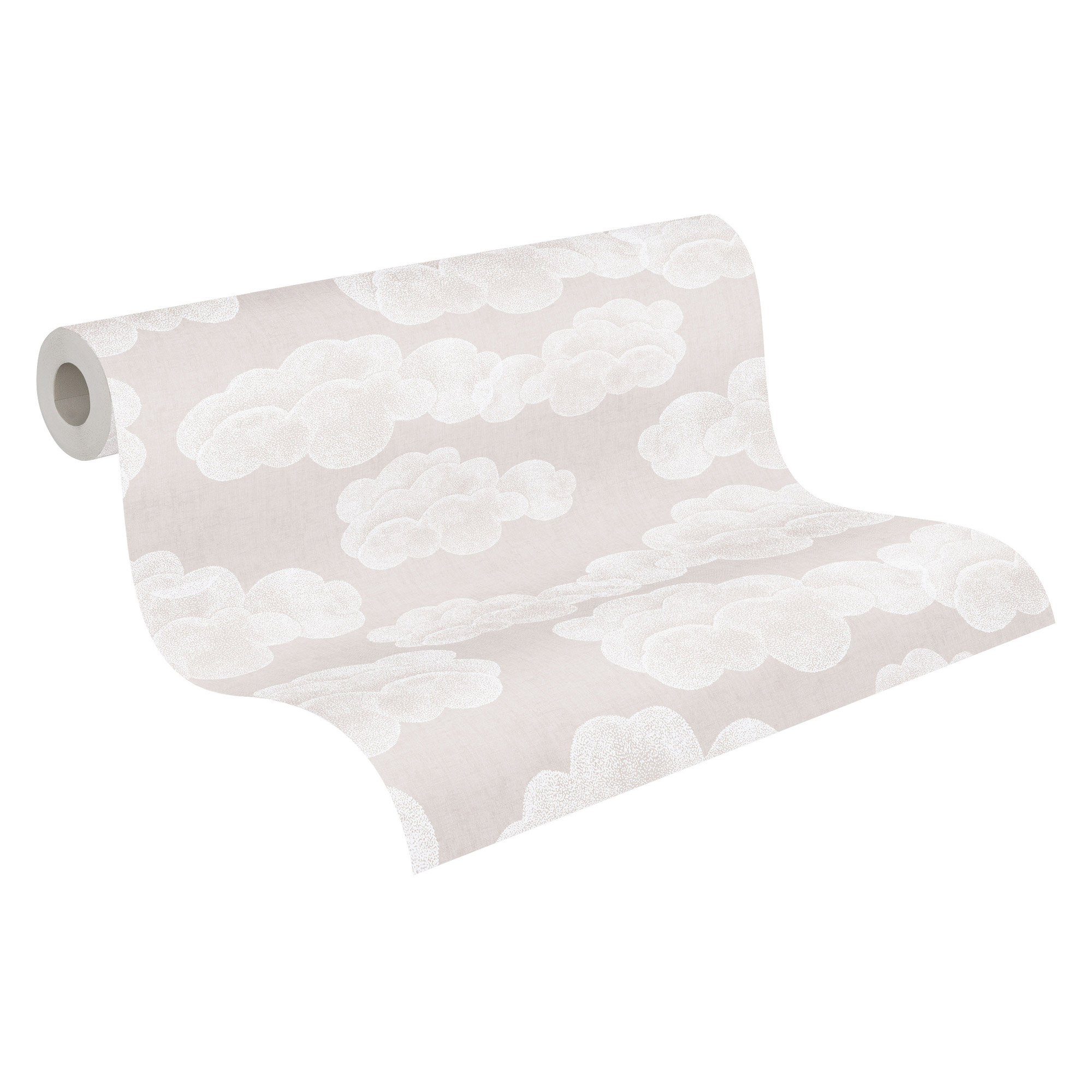 AS Vliestapete Lilly & Luis Wolken Beige kinderzimmer 771433