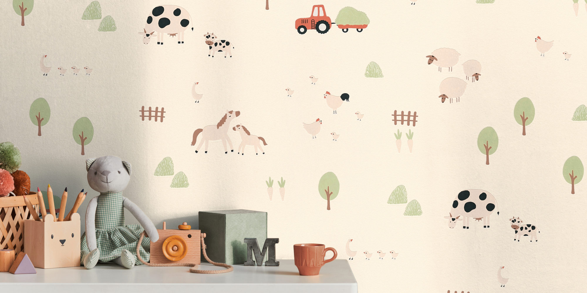 AS Vliestapete Kids Studio Kinderzimmertapete Creme 792651