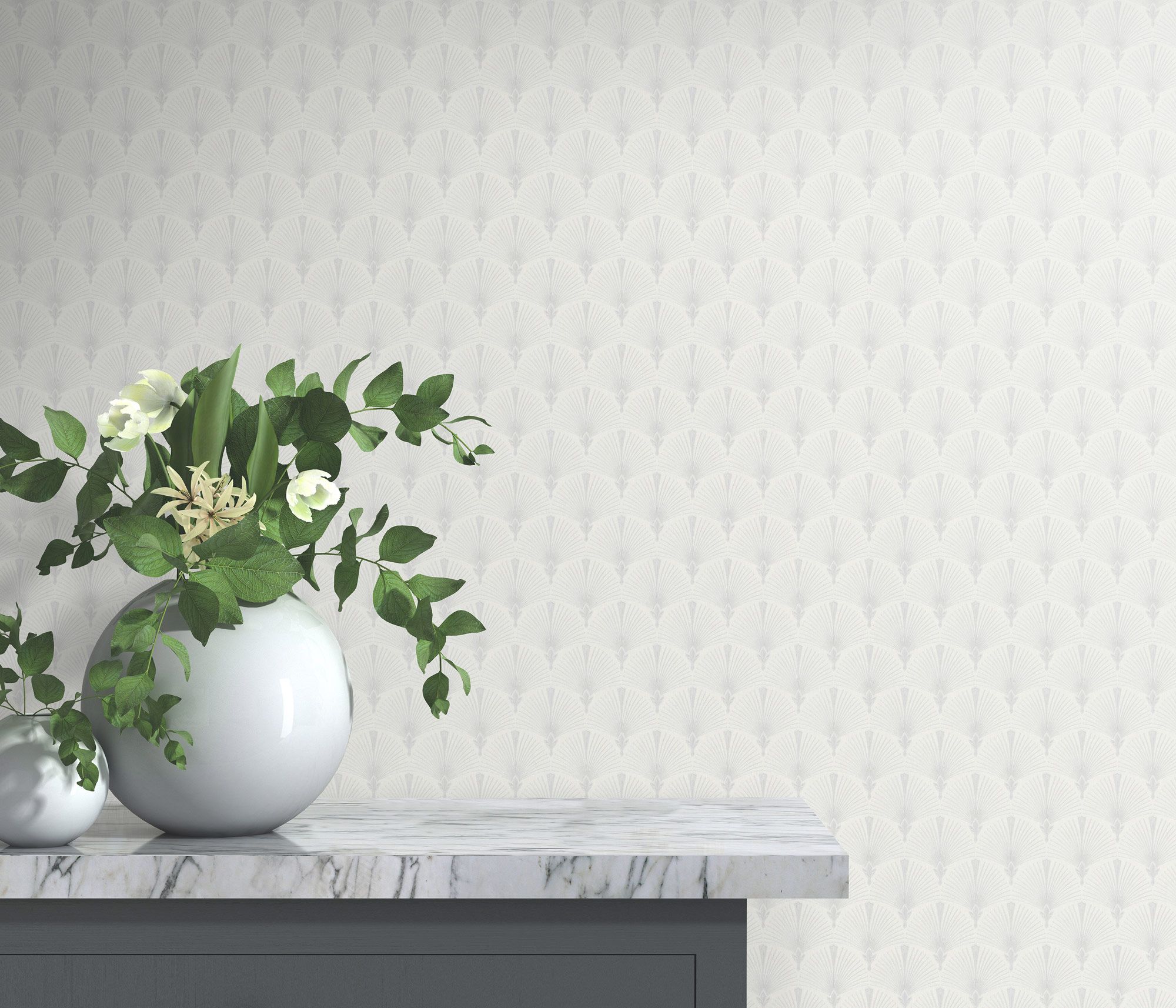 Erismann Vliestapete Versailles silber 1034631