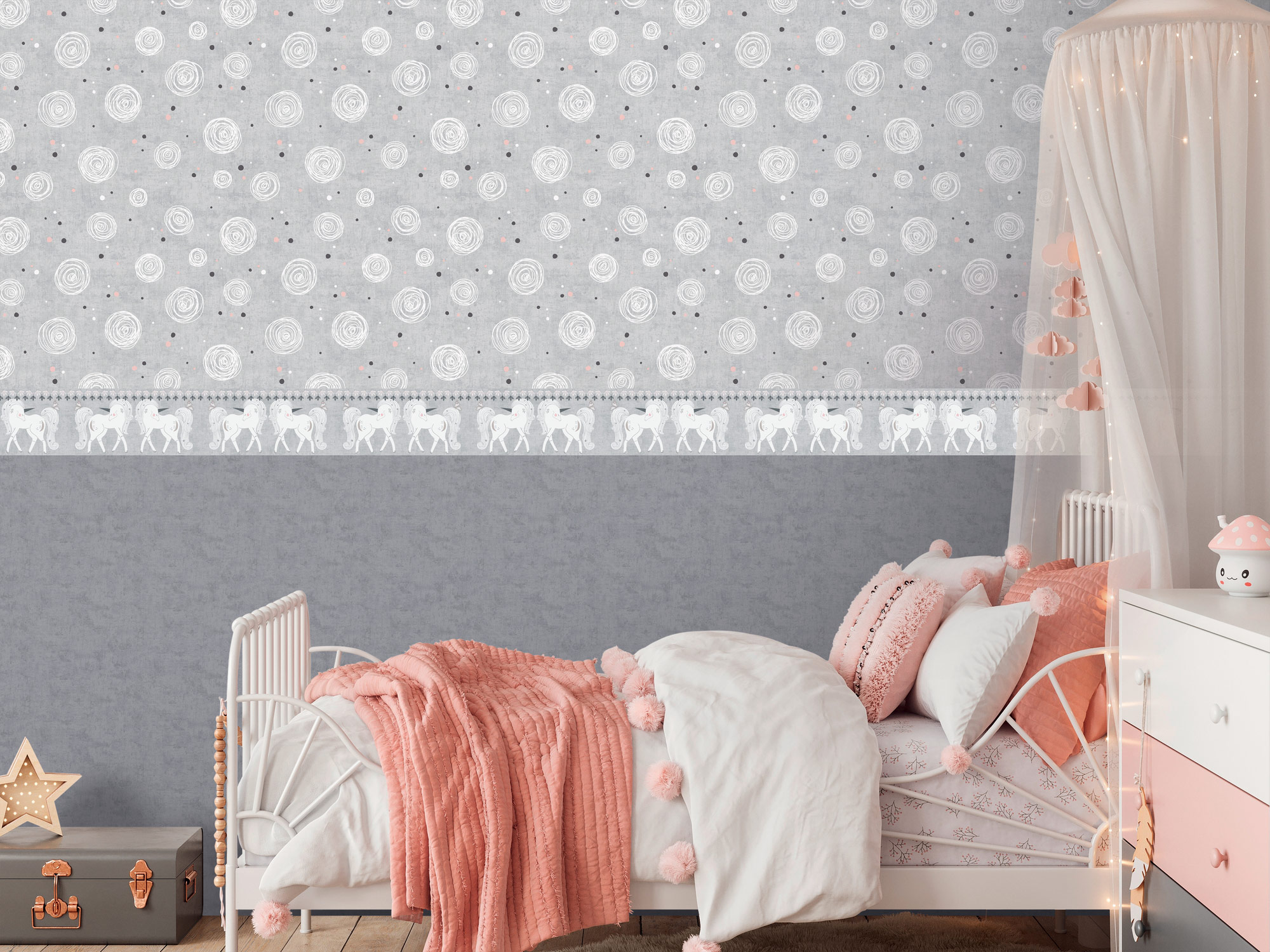 AS Borte Bordüre Lilly & Luis Einhorn 771471