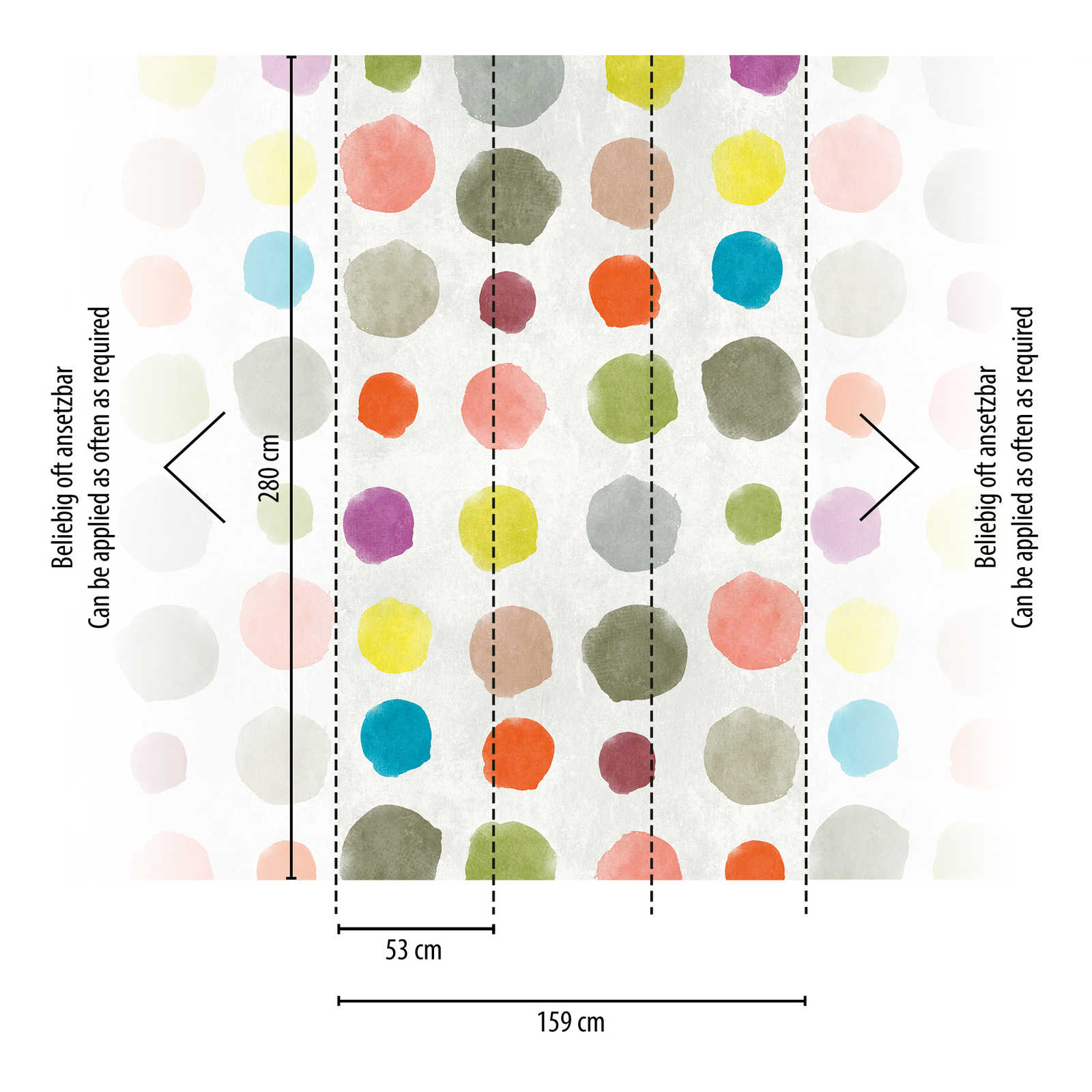 Livingwalls Vliestapete The Wall Kreise 382941