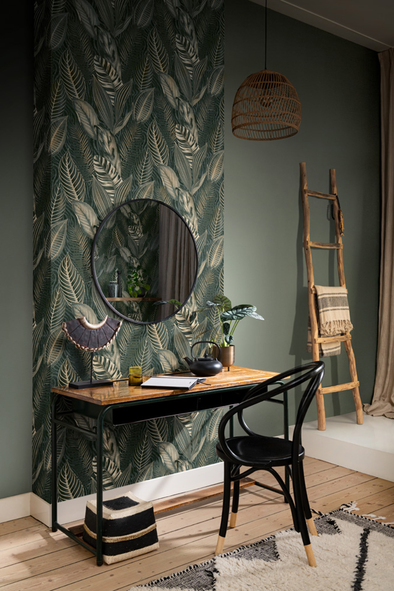 Rasch Vliestapete African Queen 3 Blätter Botanisch 751826