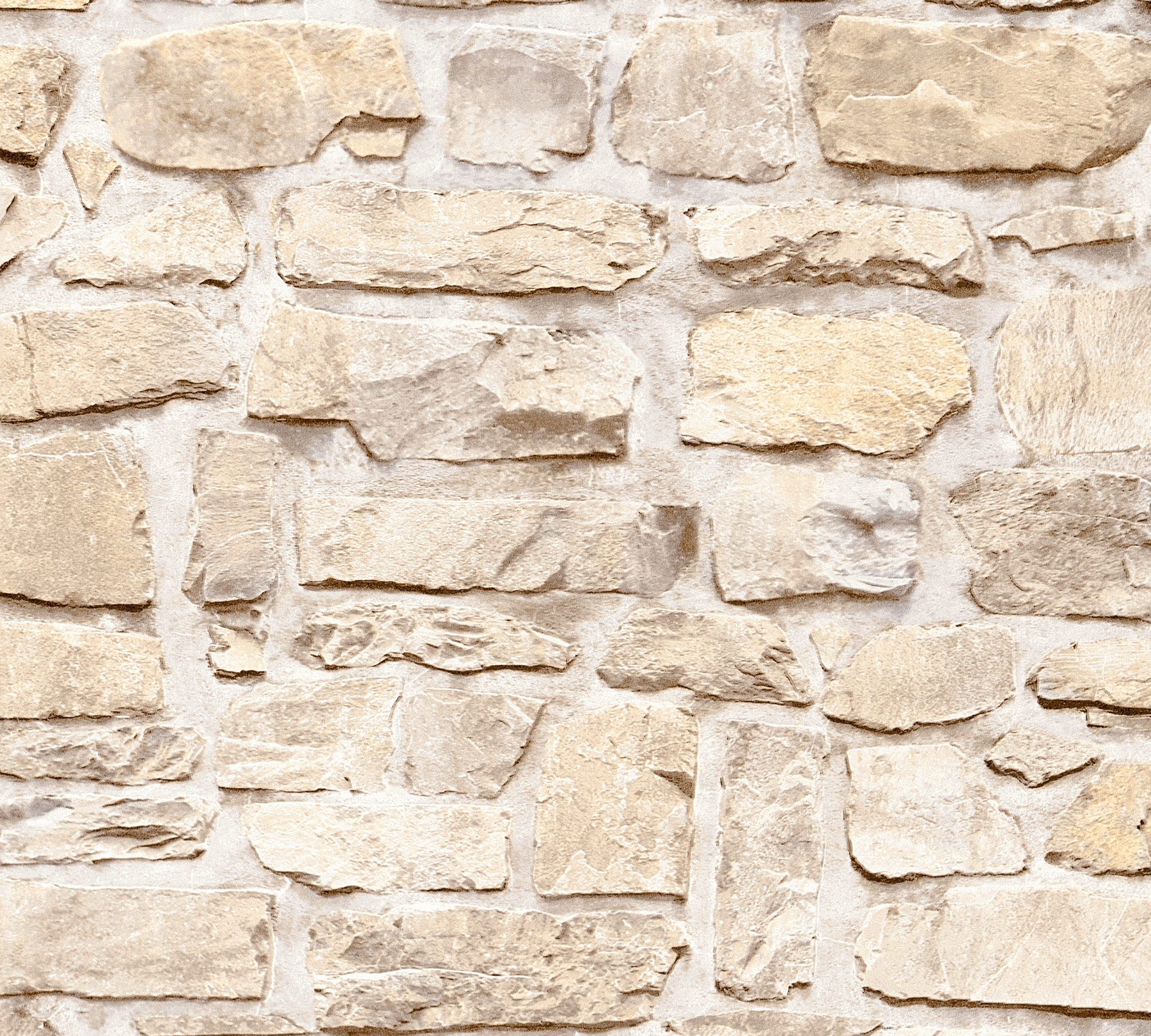 AS Vliestapete Elements 2 Steintapete Beige Mauer 363703