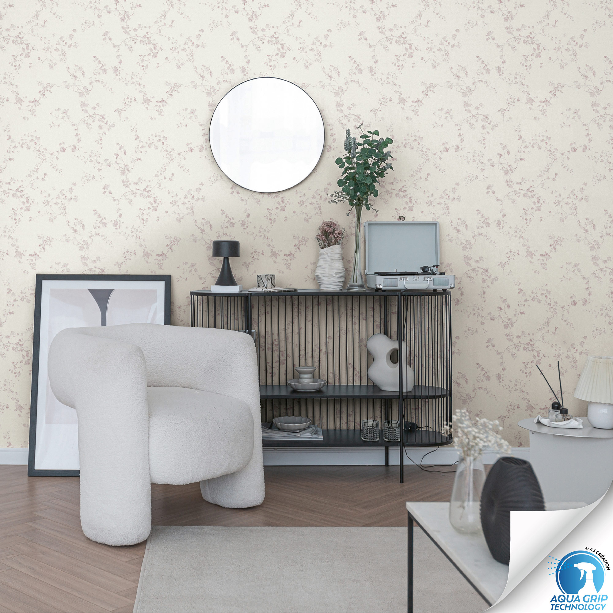 AS Vliestapete WOW Designdrop Waldtapete Weiß 784971