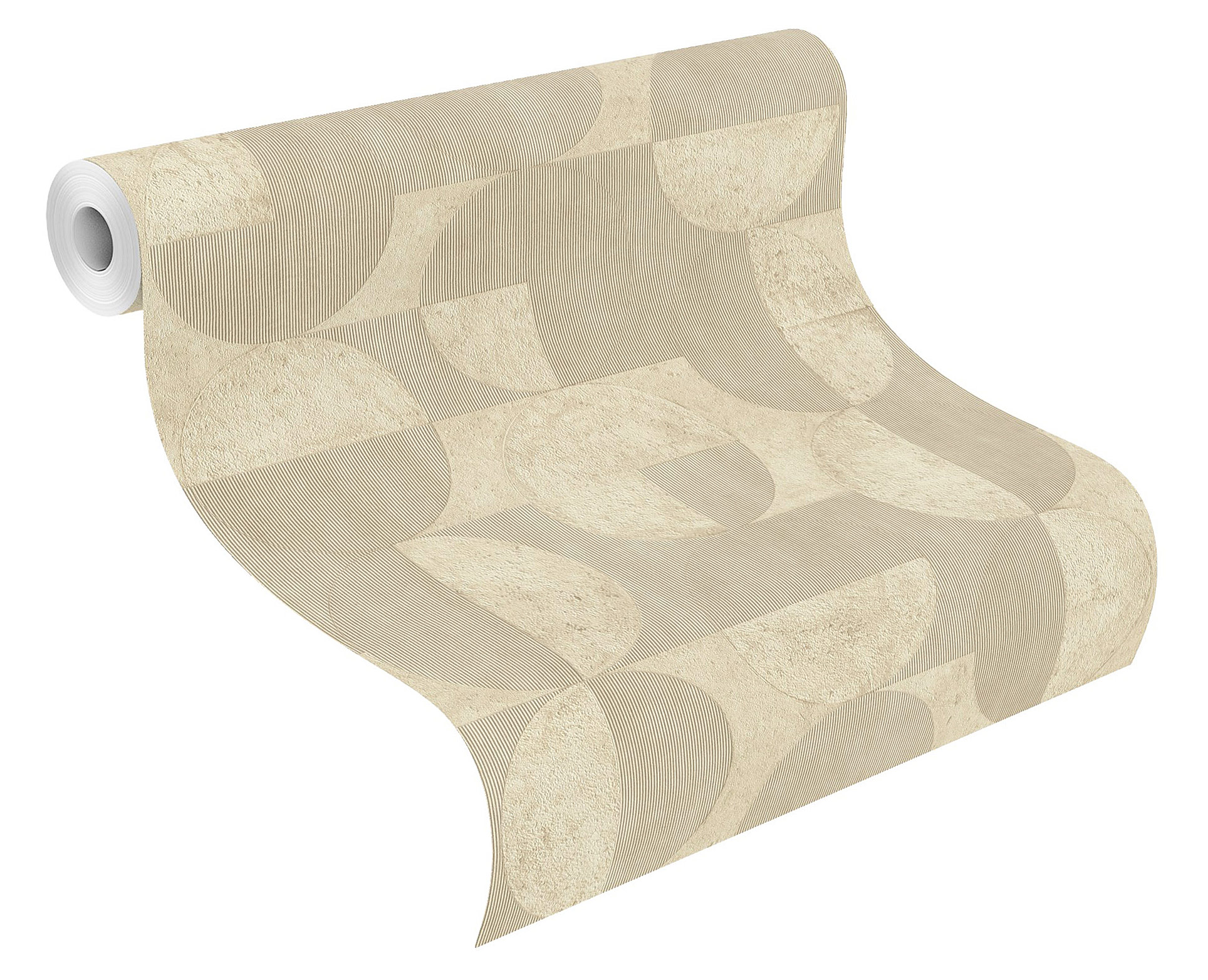 Rasch Vliestapete Concrete Kreise 521314