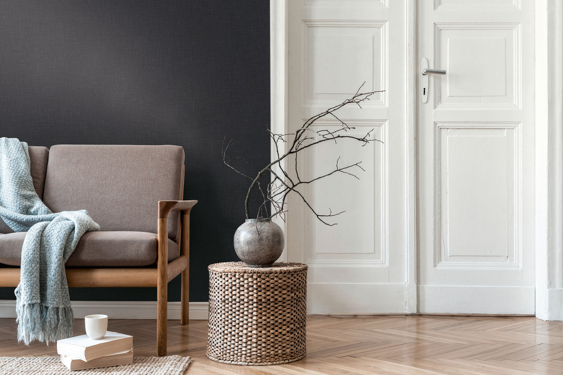 AS Vliestapete Daniel Hechter 7 Unis Schwarz 379522